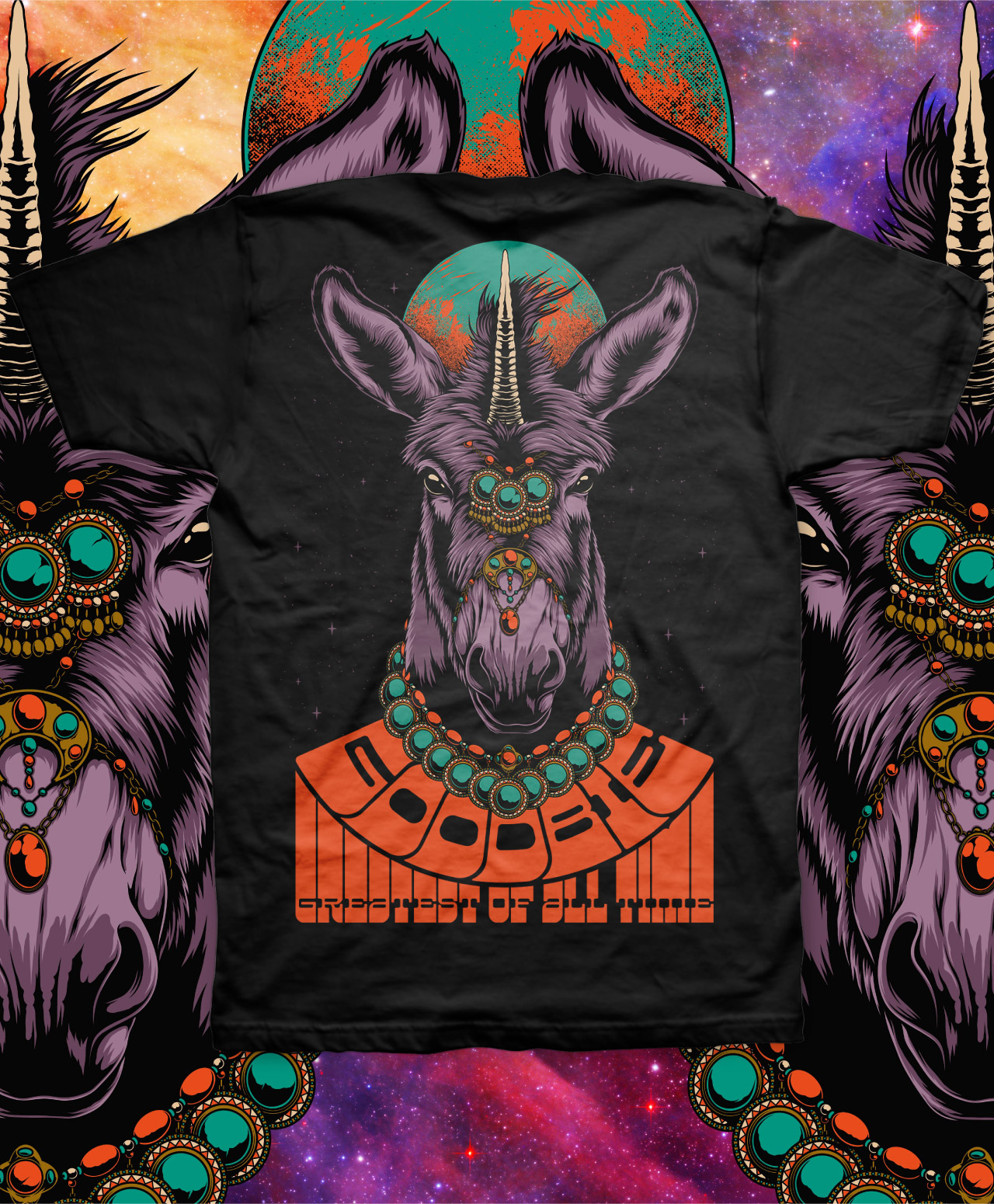 GOODBIE G.O.A.T UNIDONK TEE BLACK