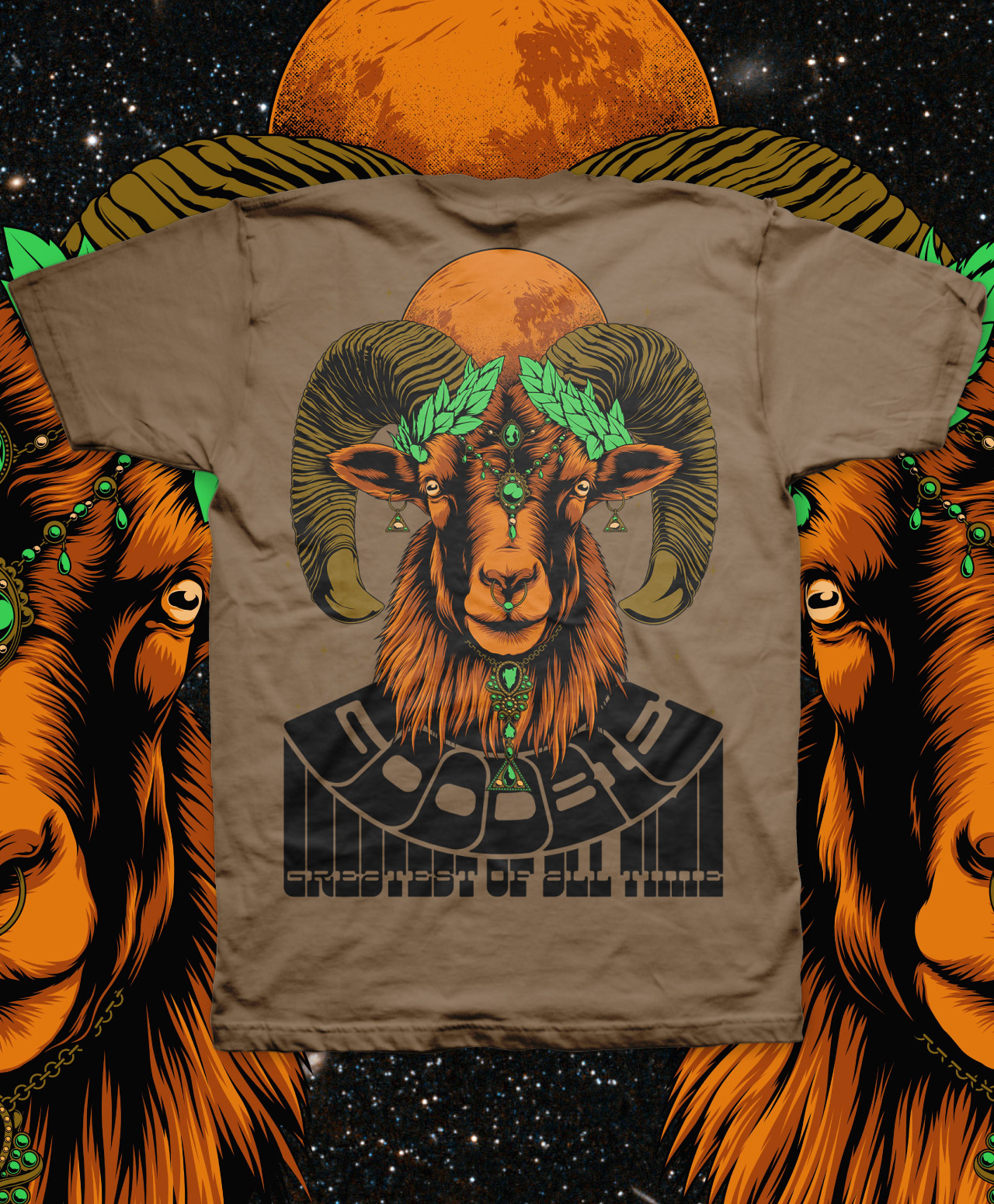GOODBIE G.O.A.T GOAT TEE ARMY