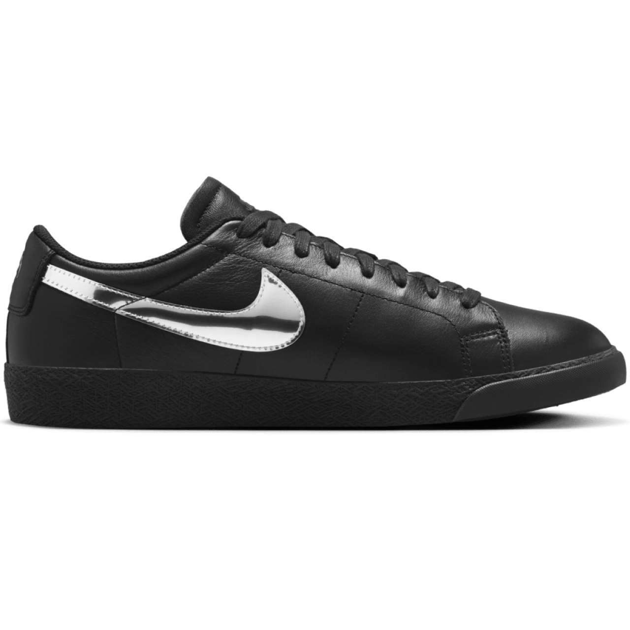 NIKE SB BLAZER LOW X DANCER SKATEBOARDS BLACK/METALLIC SILVER-BLACK