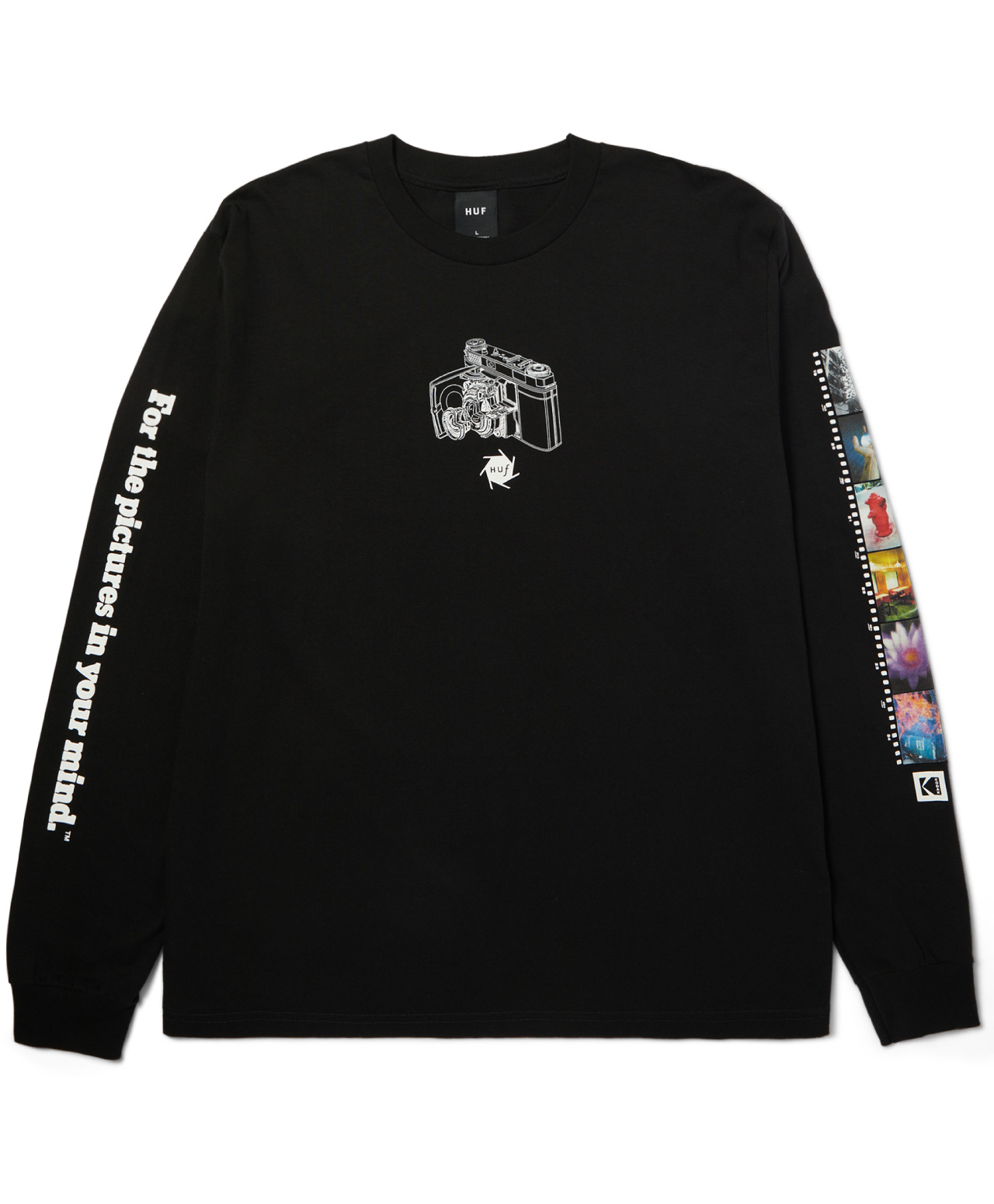 HUF X KODAK INNER VISION LONG SLEEVE BLACK
