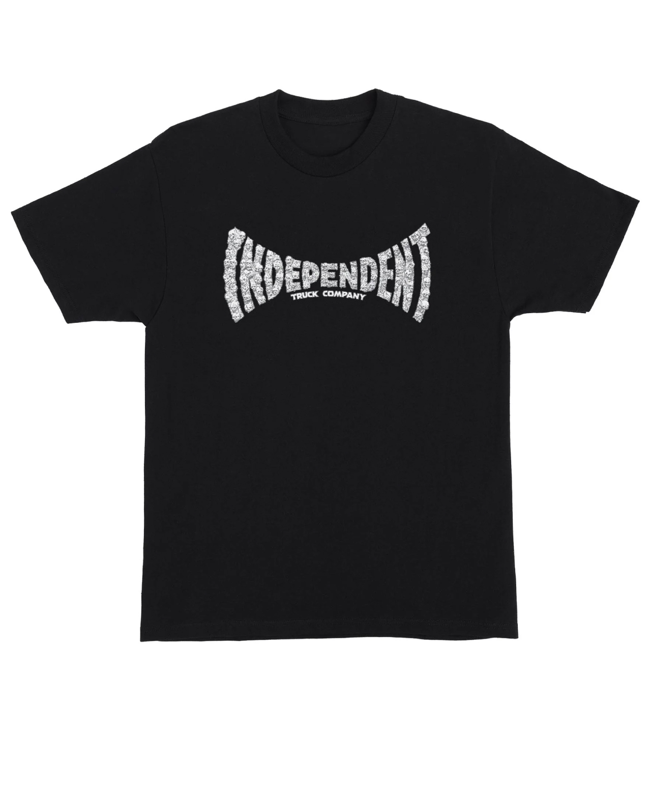 INDEPENDENT SKULL SPAN TEE BLACK