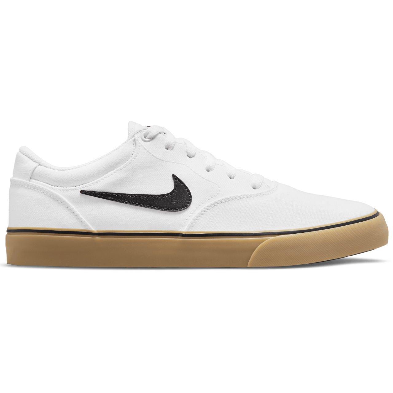 NIKE SB CHRON 2 CANVAS WHITE/BLACK-WHITE-GUM LIGHT BROWN