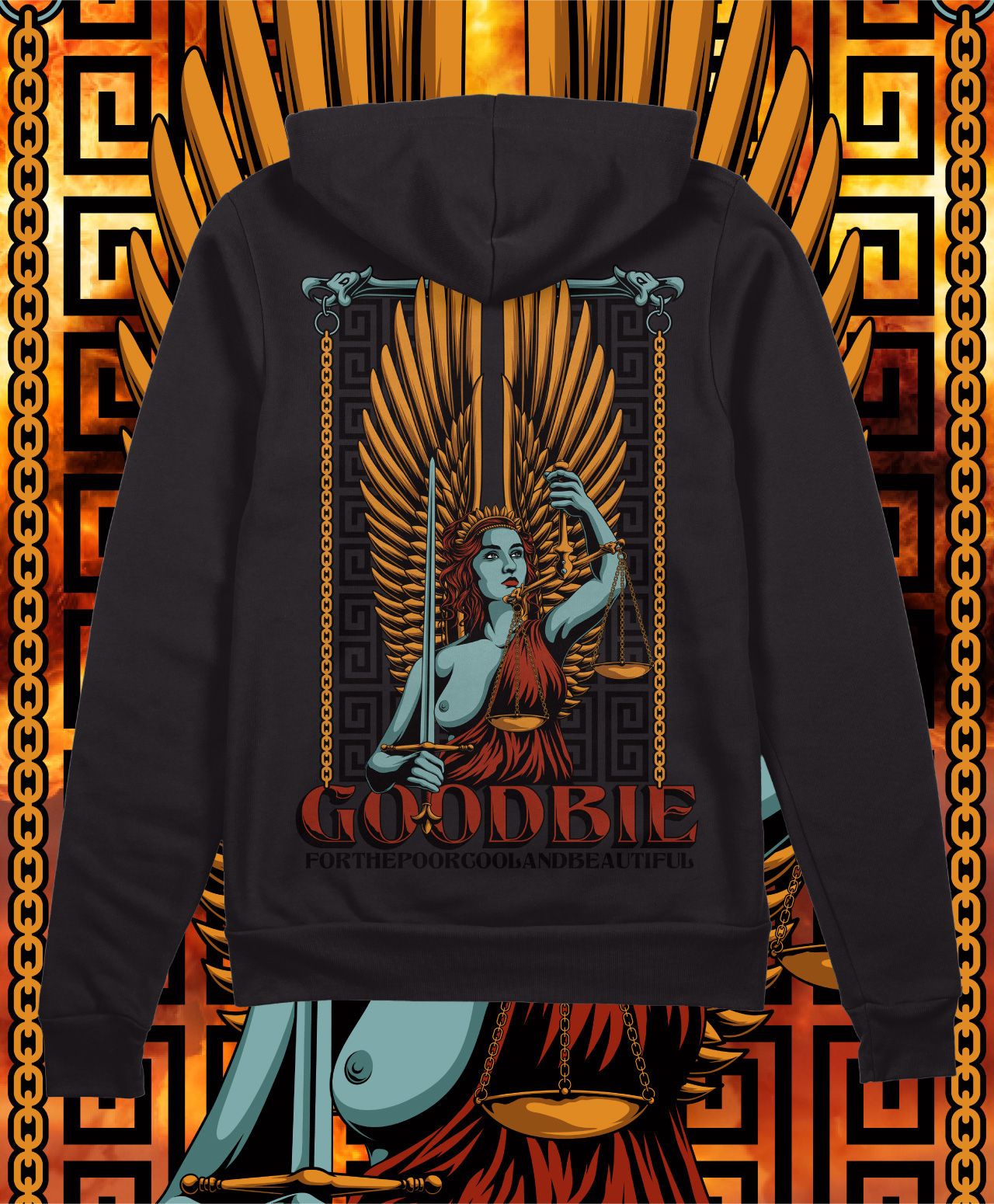 GOODBIE NEMESYS ZIP HOOD BLACK