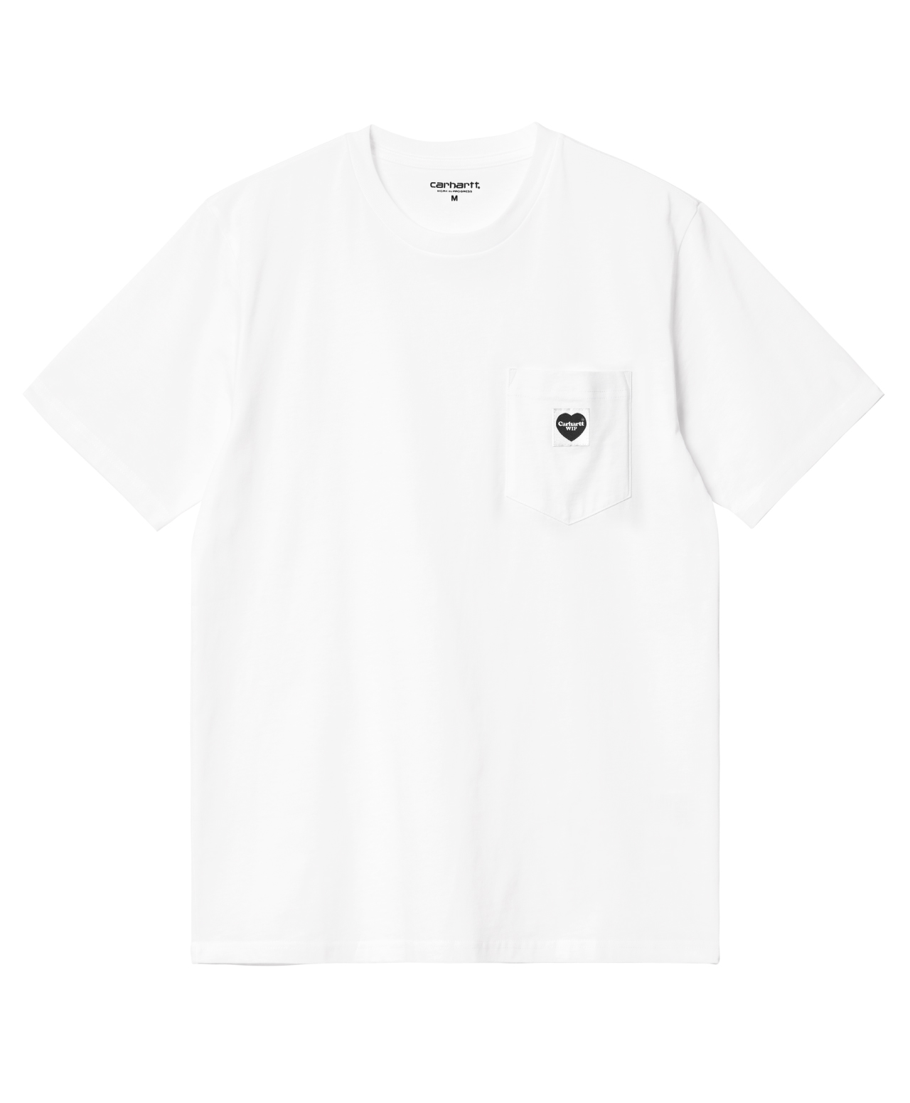 CARHARTT WIP POCKET HEART TEE WHITE/BLACK