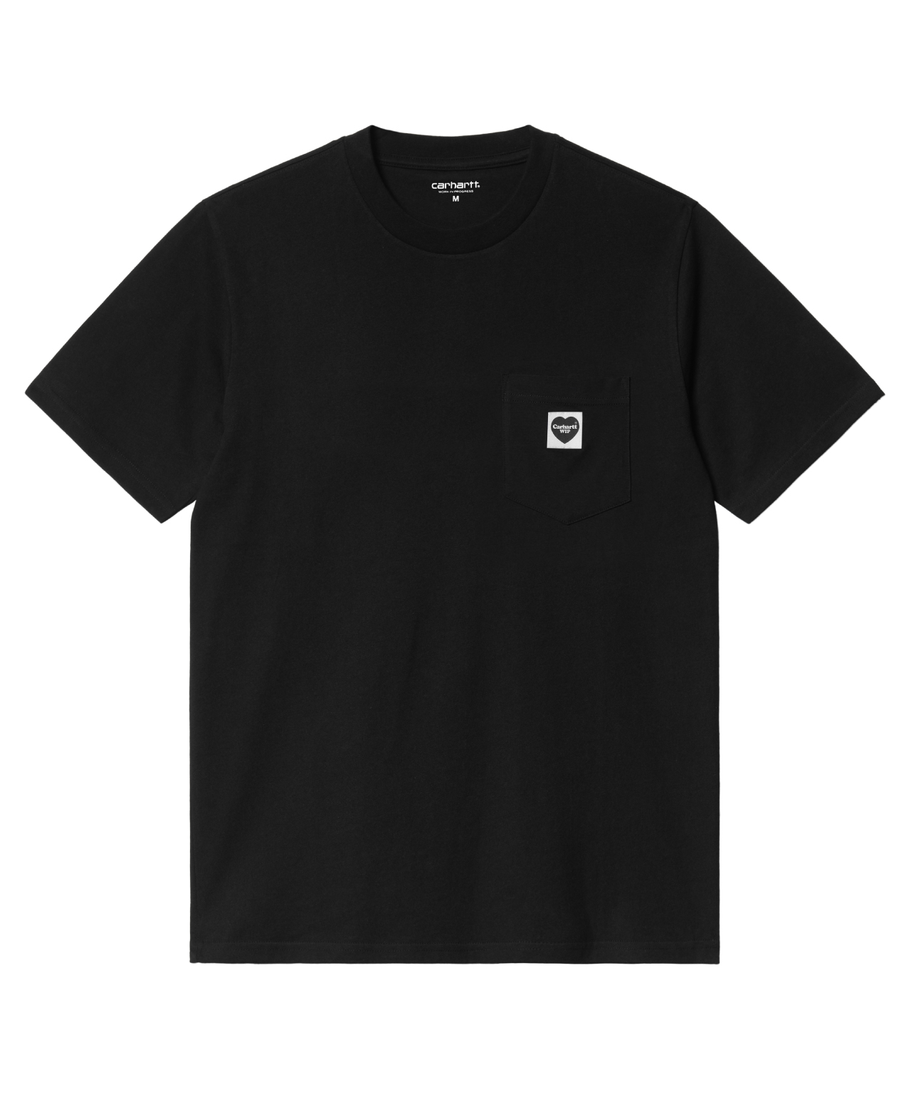 CARHARTT WIP POCKET HEART TEE BLACK/BLACK