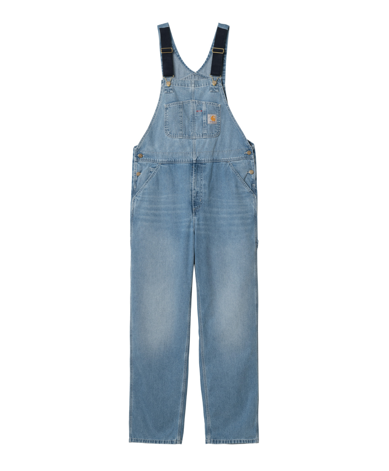 CARHARTT WIP BIB OVERALL BLUE LIGHT TRUE WASHED