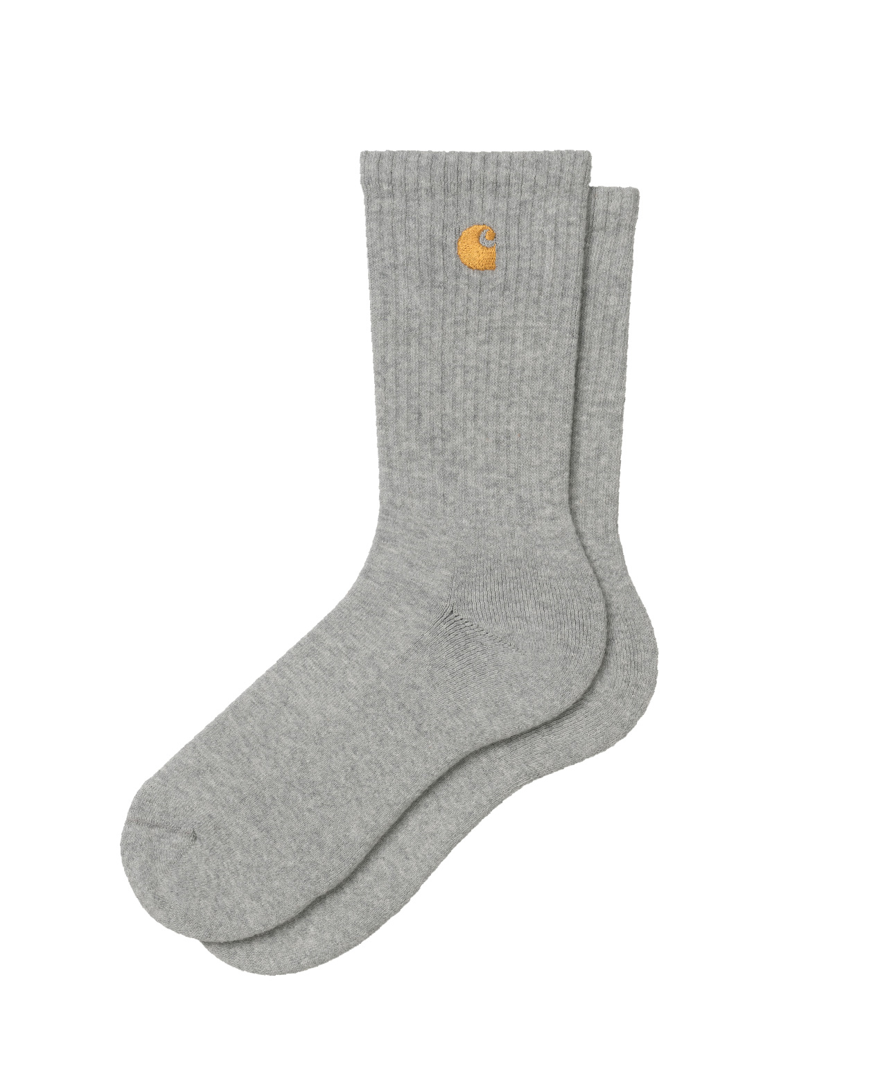 CARHARTT WIP CHASE SOCKS GREY HEATHER/GOLD