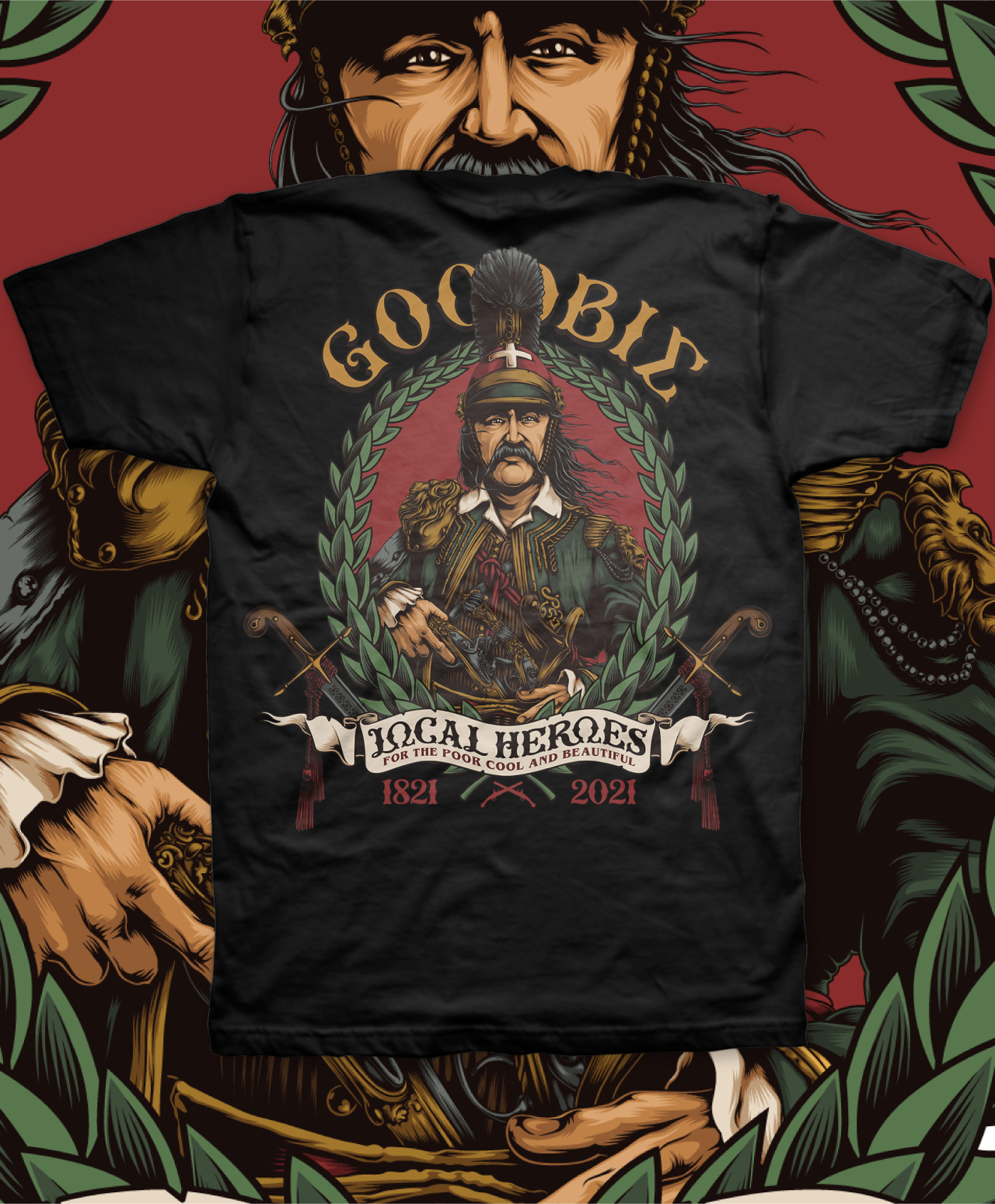 GOODBIE LOCAL HEROES THEO TEE BLACK