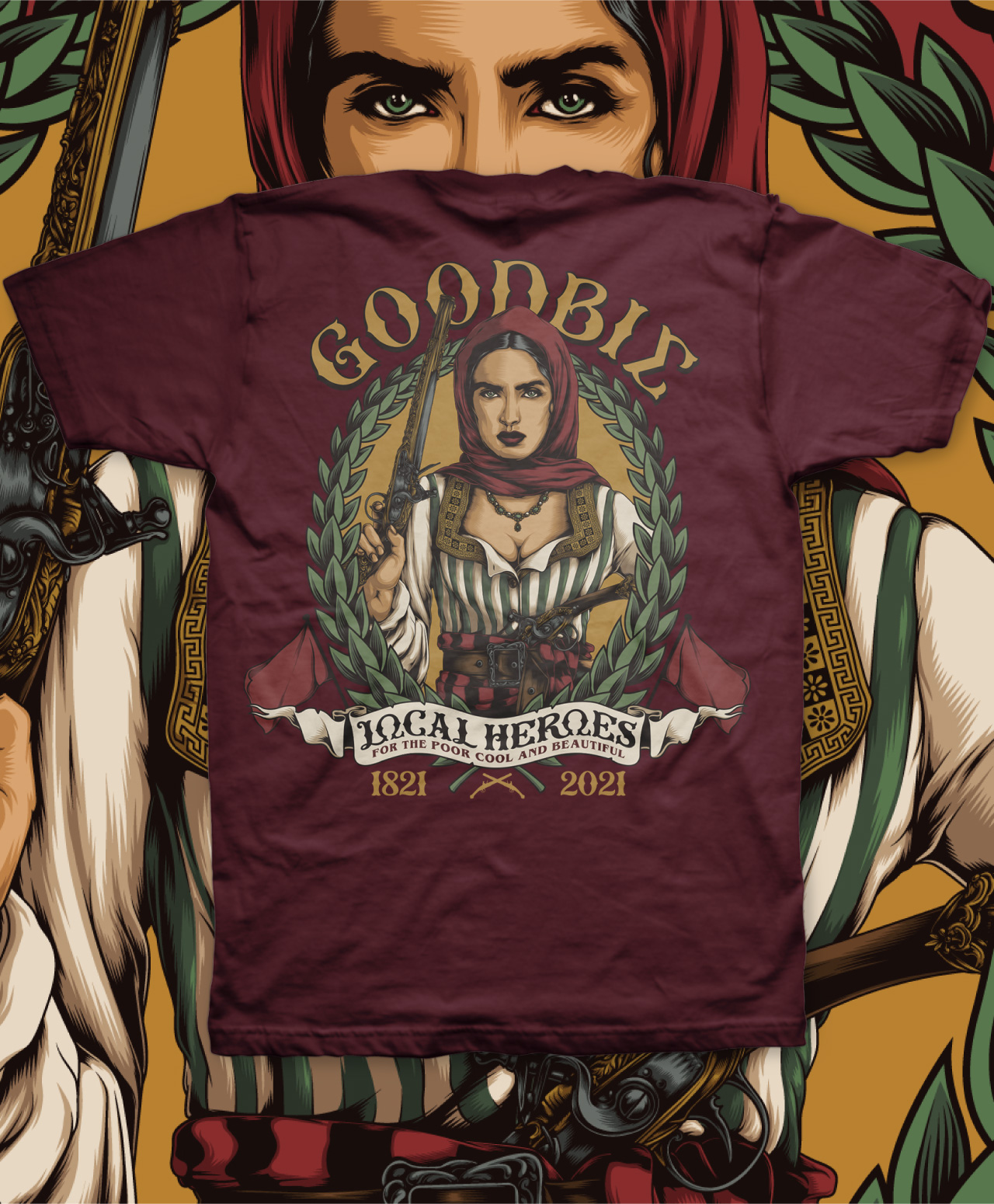 GOODBIE LOCAL HEROES BOUBOU TEE TRUFFLE