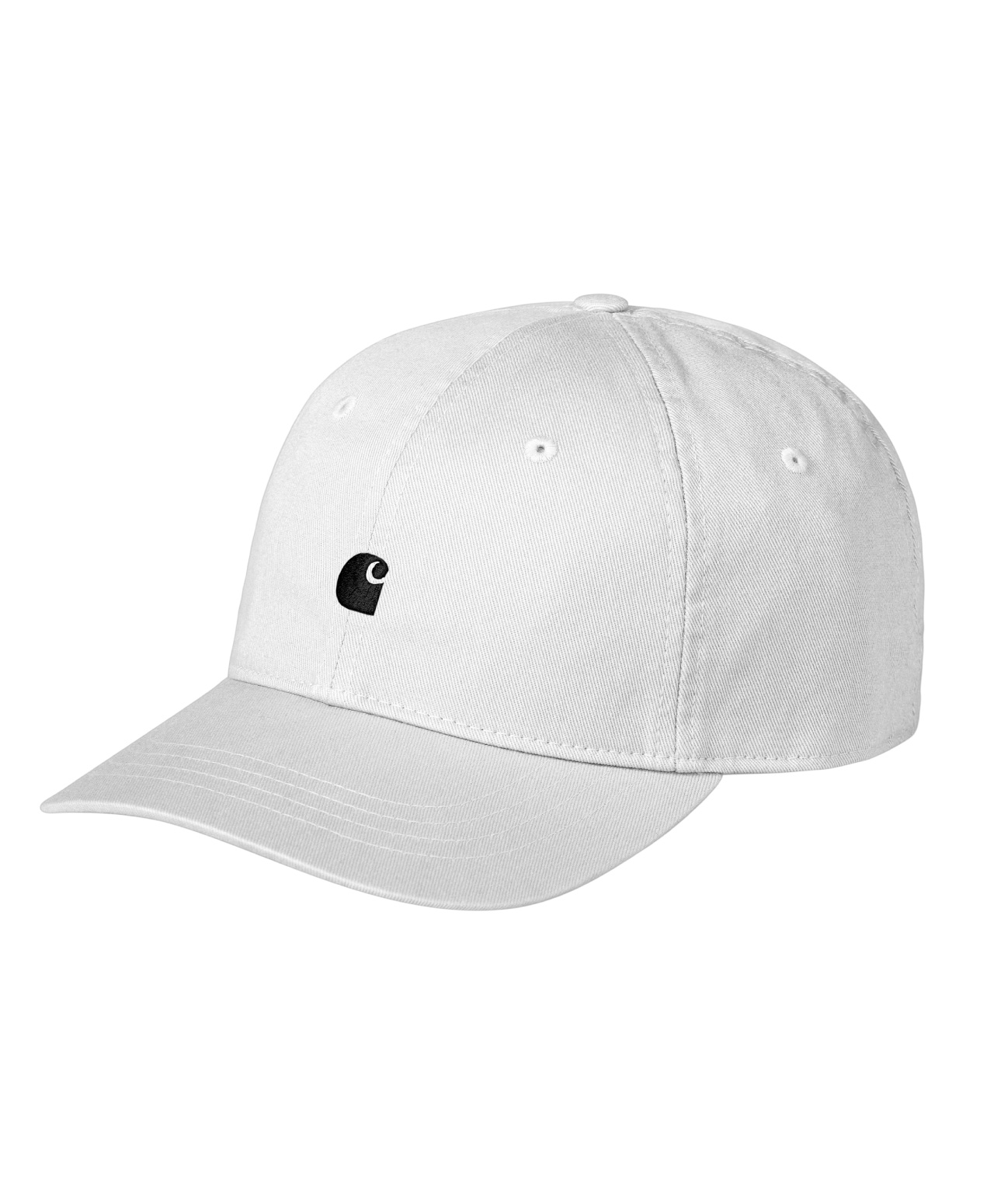 CARHARTT WIP MADISON LOGO CAP WHITE/BLACK