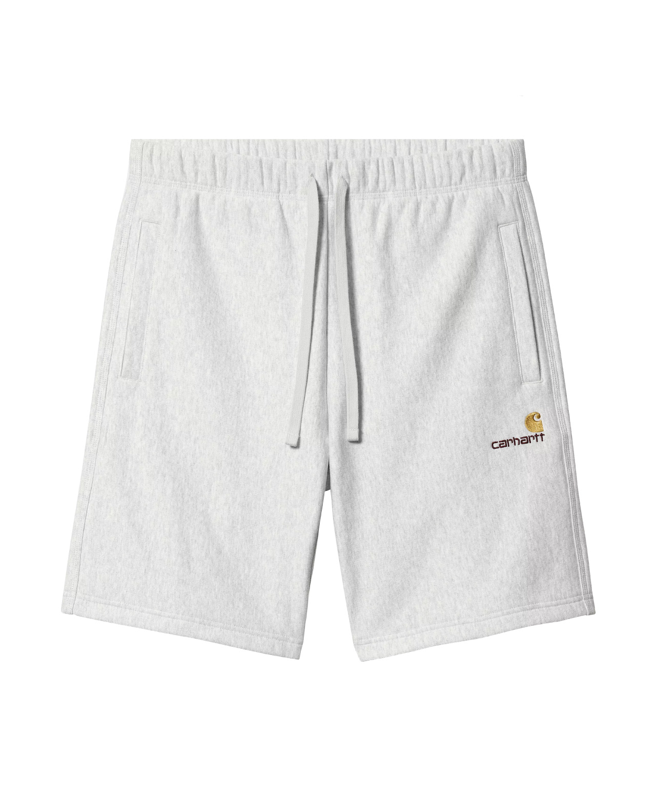 CARHARTT WIP AMERICAN SCRIPT SWEAT SHORT ASH HEATHER