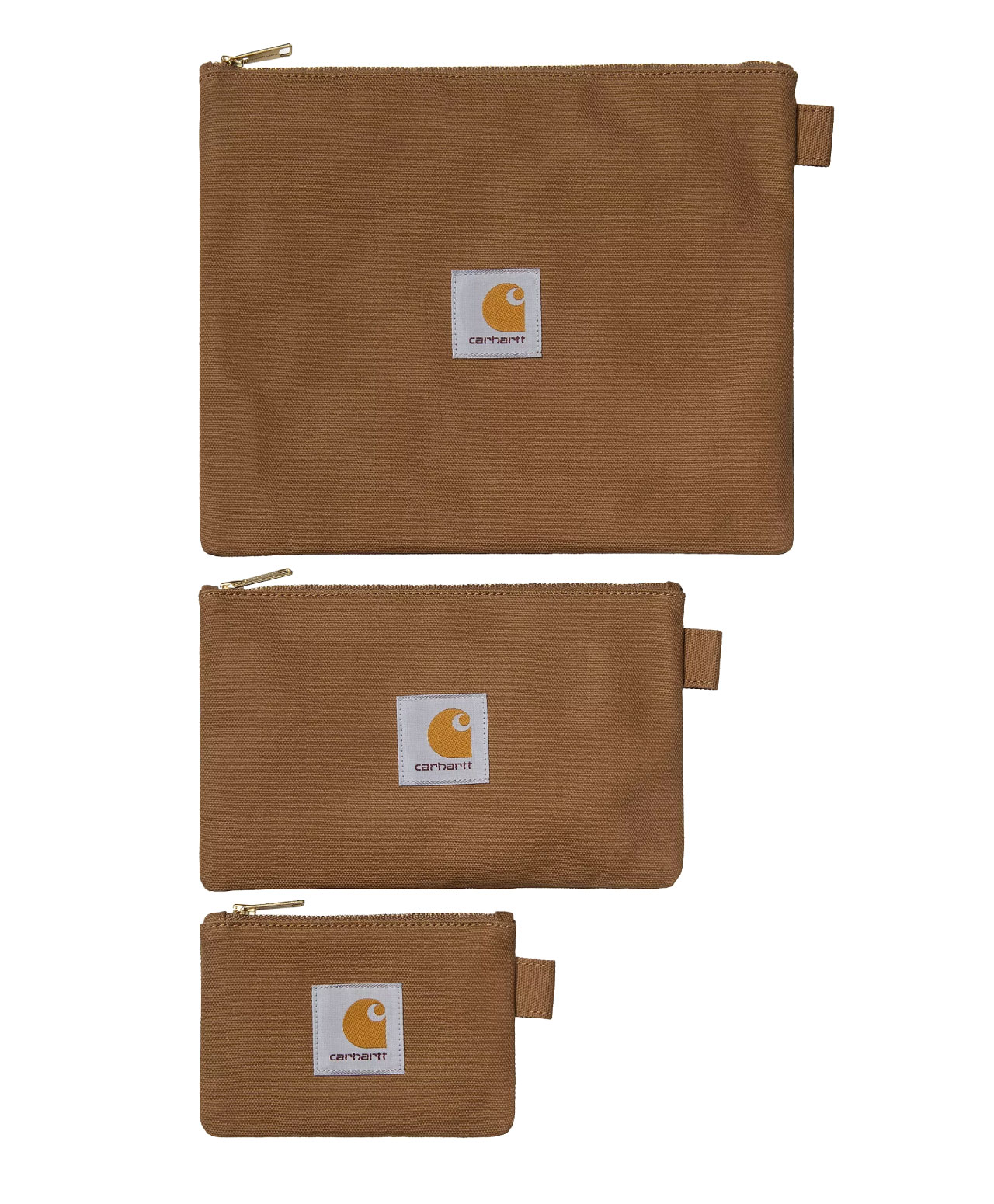 CARHARTT WIP POUCH SET HAMILTON BROWN