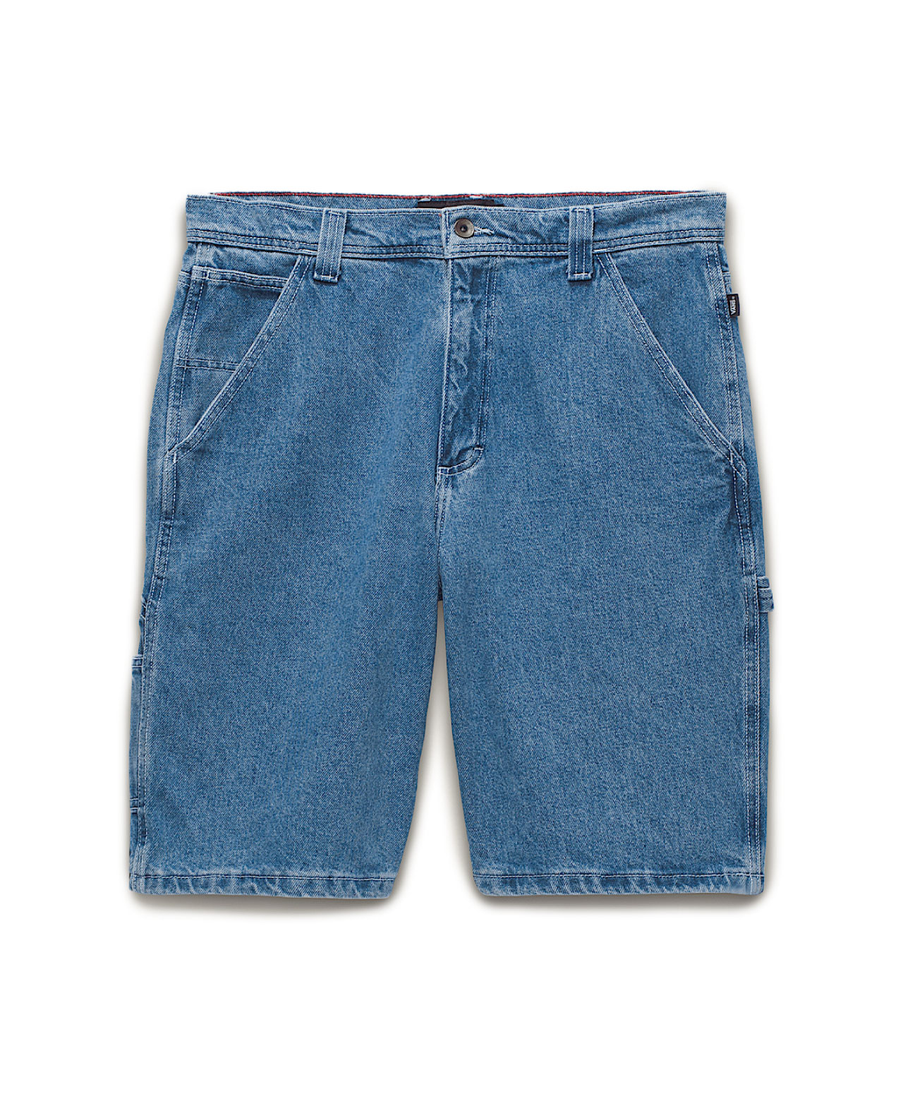 VANS DRILL CHORE LOOSE DENIM SHORTS BLUE STONE WASH