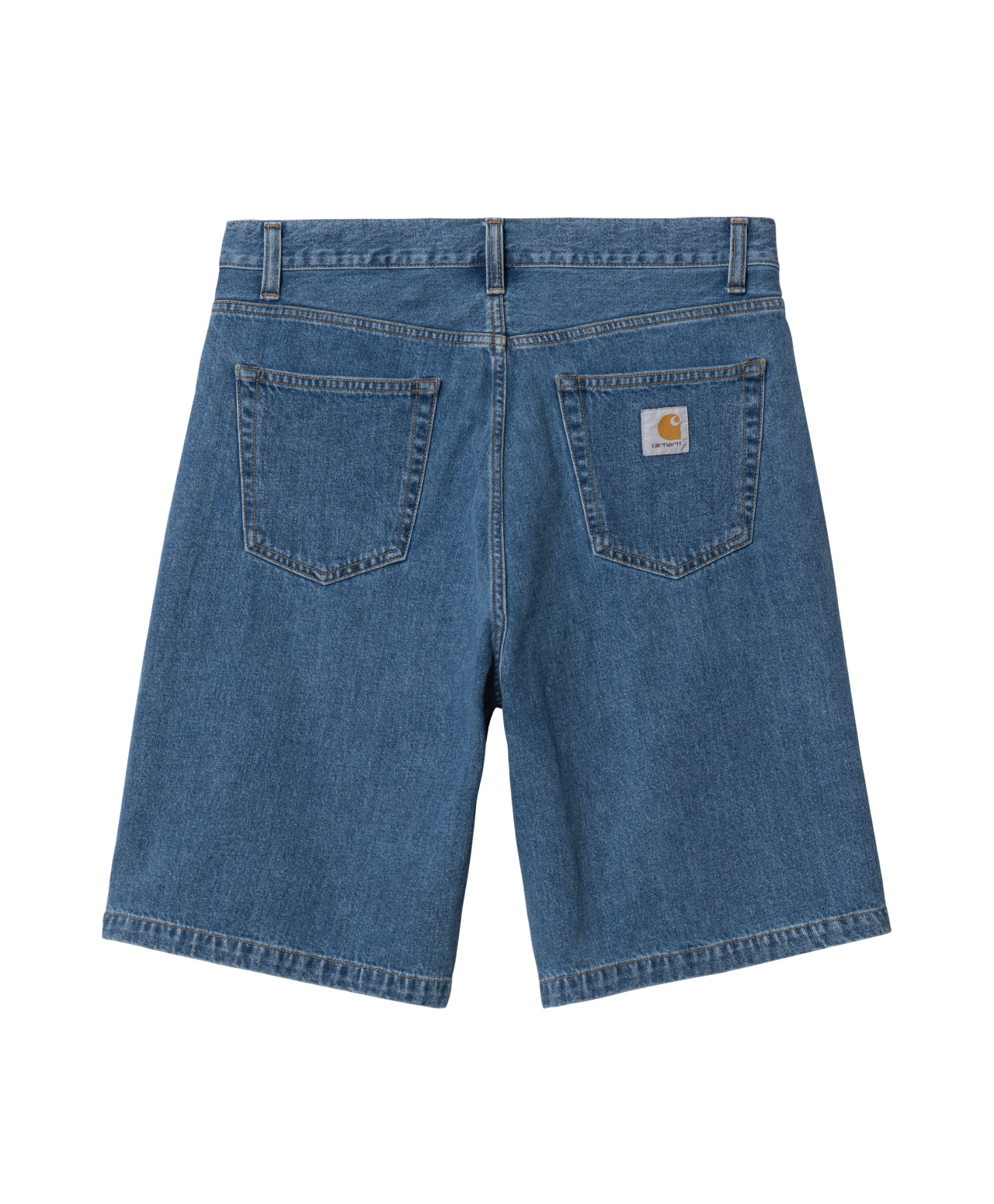 CARHARTT WIP LANDON SHORT BLUE HEAVY STONE WASHED