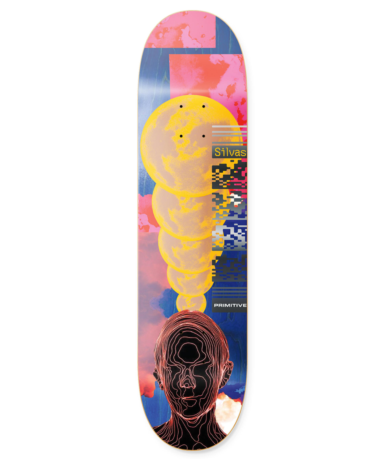 PRIMITIVE SILVAS ECLIPSE SKATE DECK 8.25 MULTI