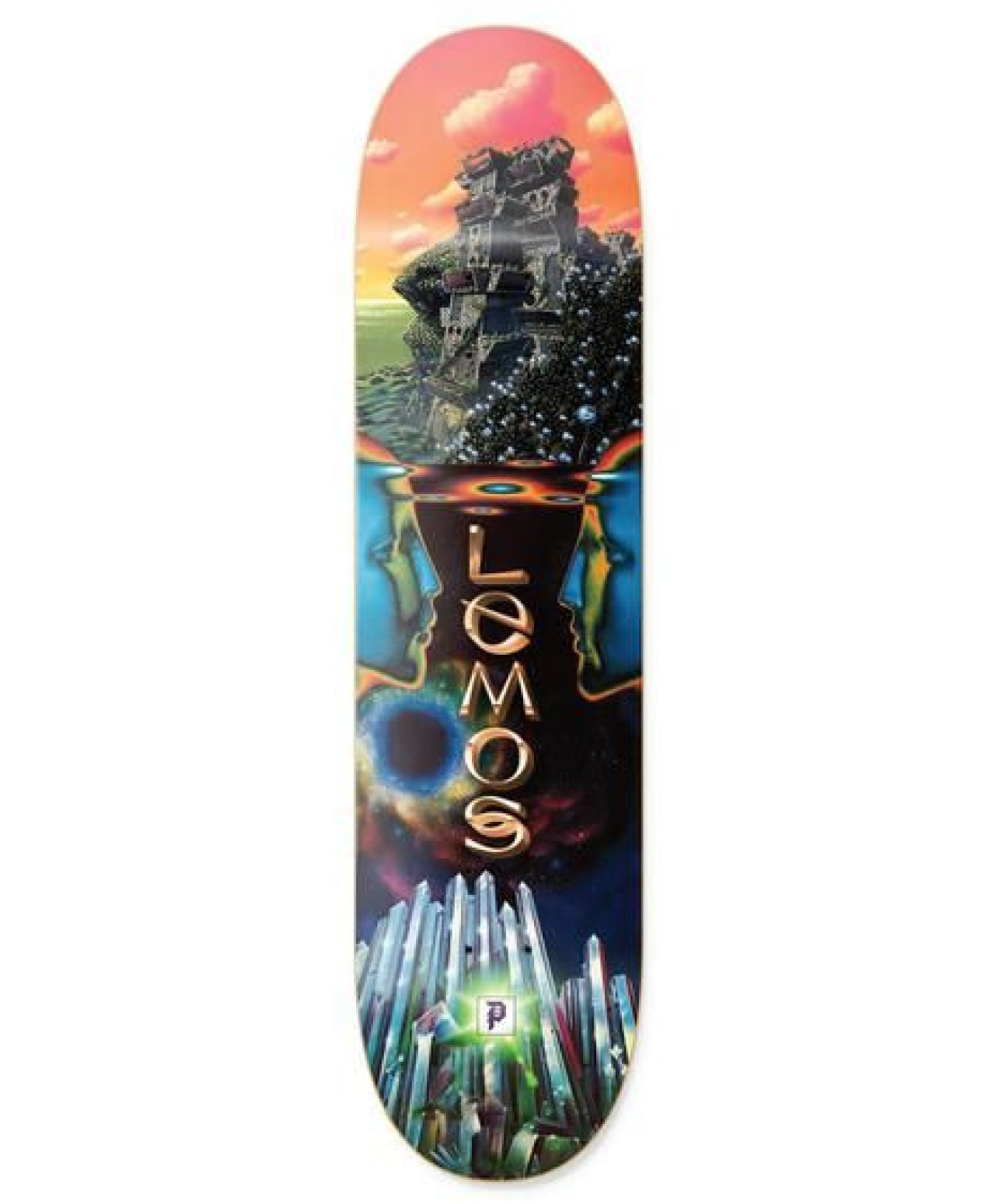 PRIMITIVE LEMOS SCI-FI SKATE DECK 8.38 MULTI