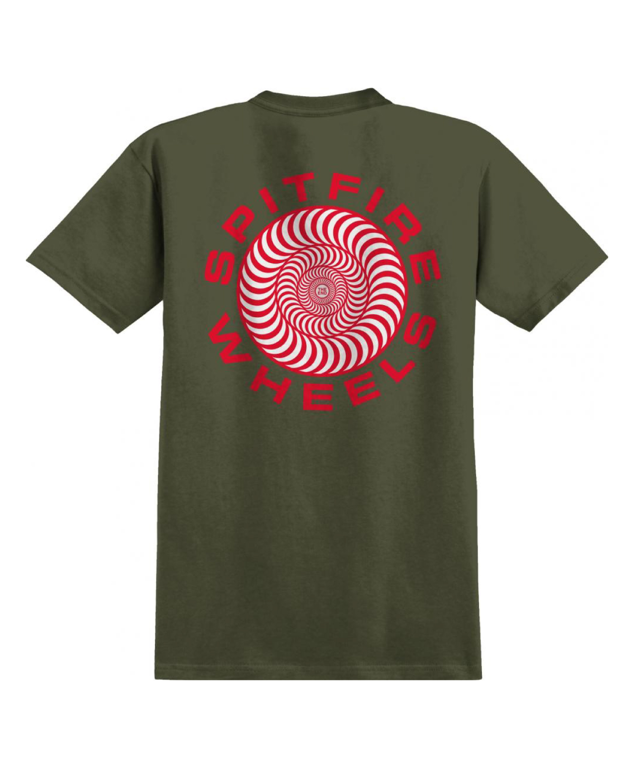 SPITFIRE CLASSIC 87 SWIRL FILL TEE MILITARY GREEN