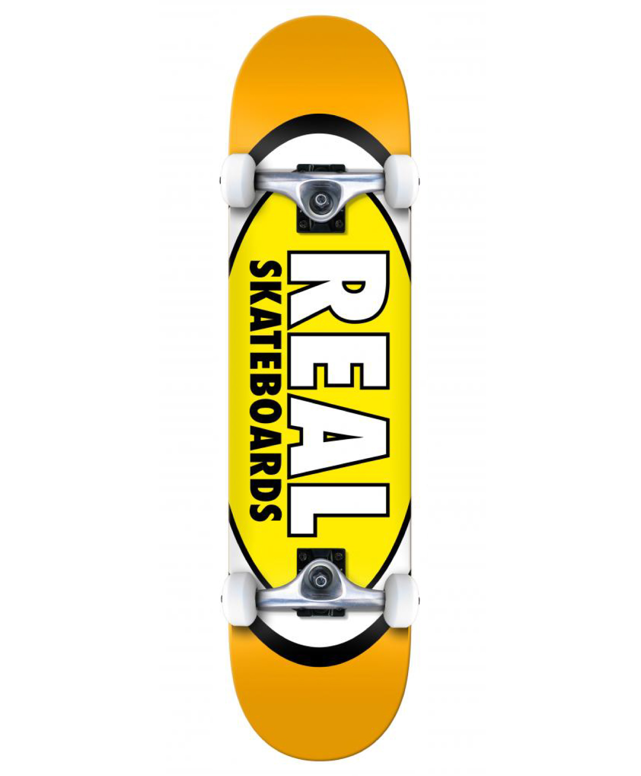 REAL CLASSIC OVAL COMPLETE SKATEBOARD 7.5 YELLOW