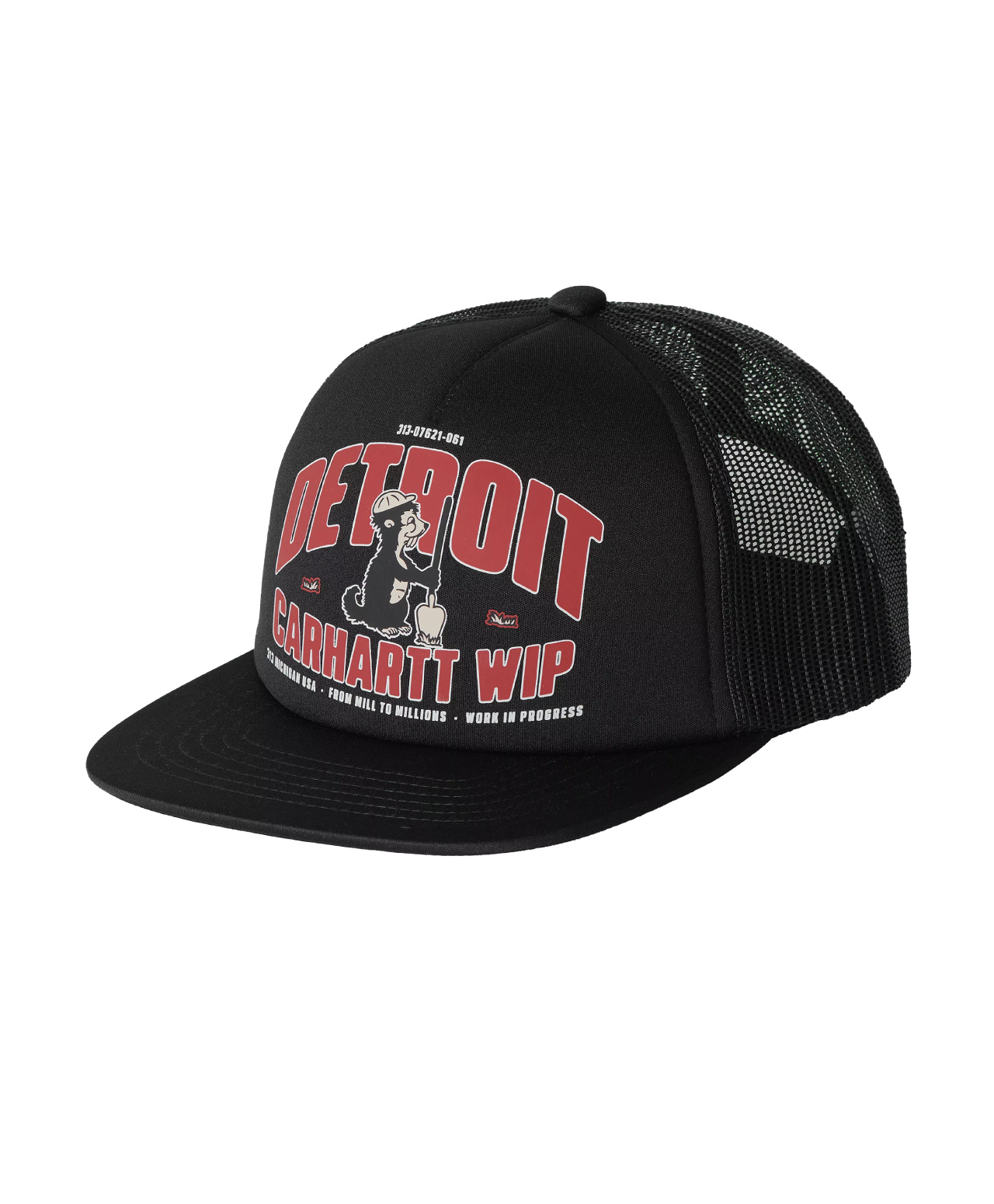 CARHARTT WIP UNDERGROUND TRUCKER CAP BLACK