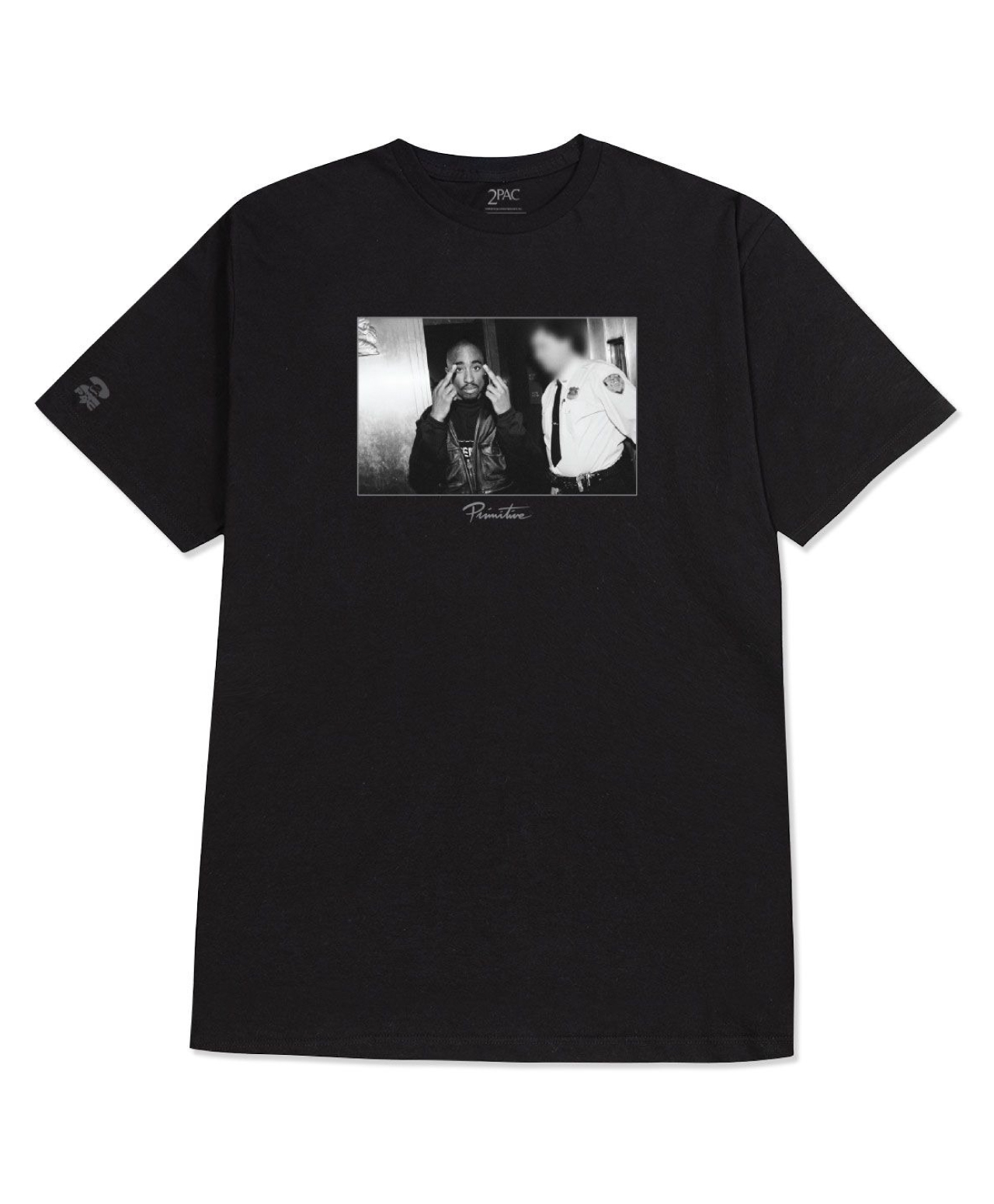 PRIMITIVE X 2PAC ICON TEE BLACK