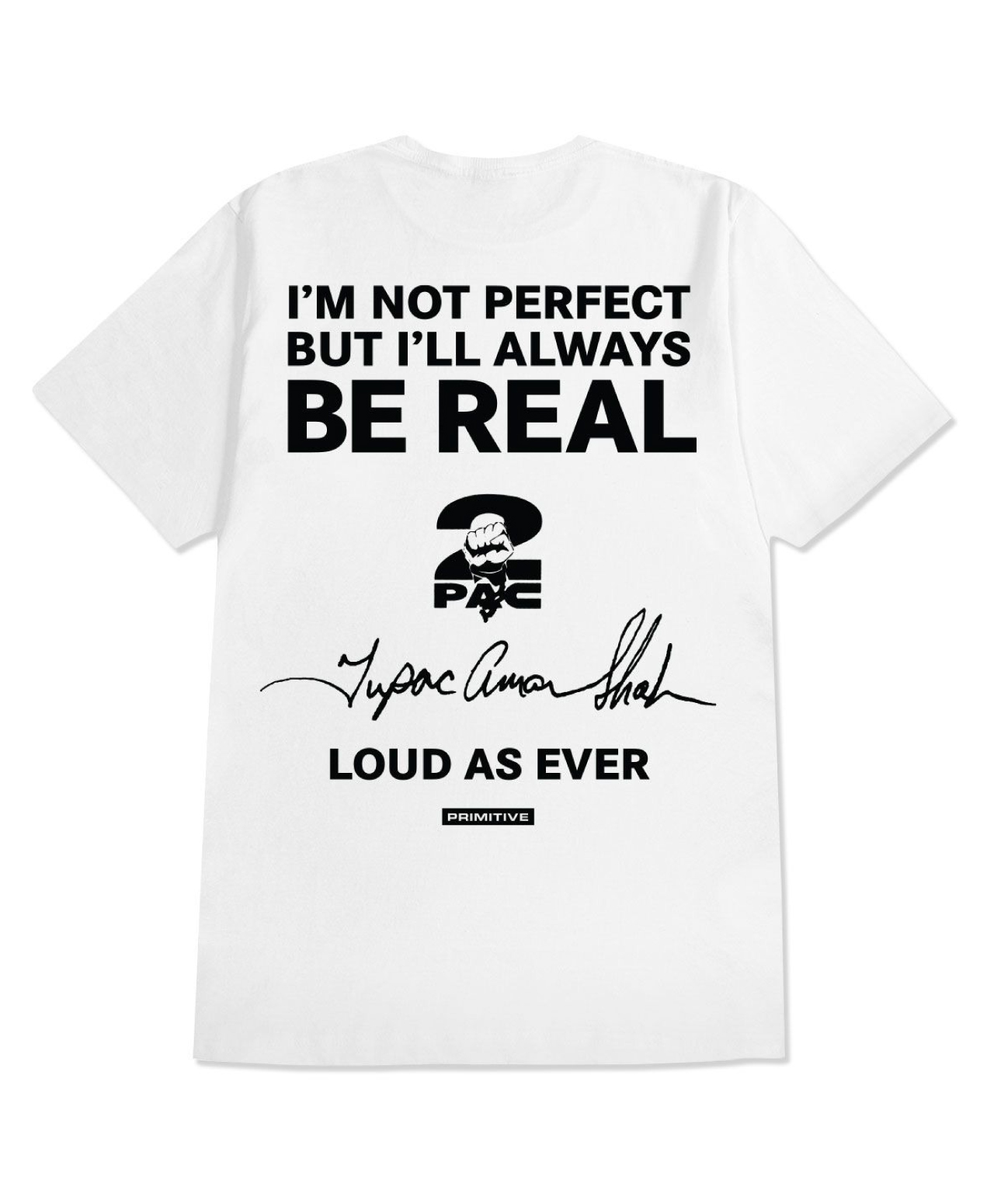 PRIMITIVE X 2PAC TRUTH TEE WHITE