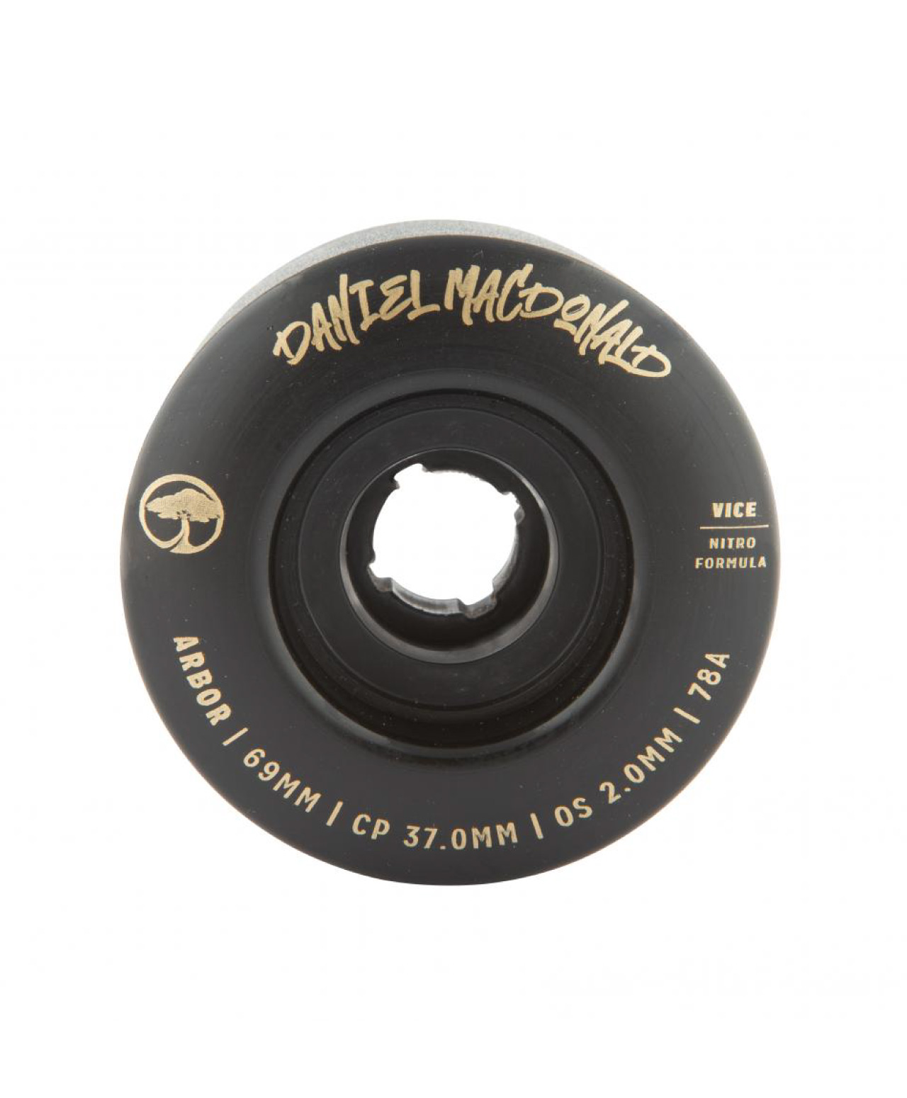 ARBOR COLLECTIVE VICE DANIEL MACDONALD 78A 69MM SIGNATURE WHEELS BLACK