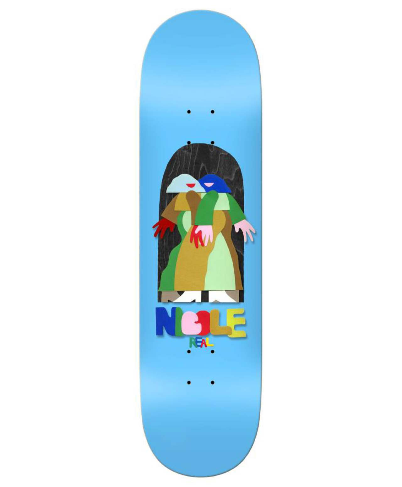 REAL NICOLE BY MARBIE SKATE DECK 8.38 BLUE