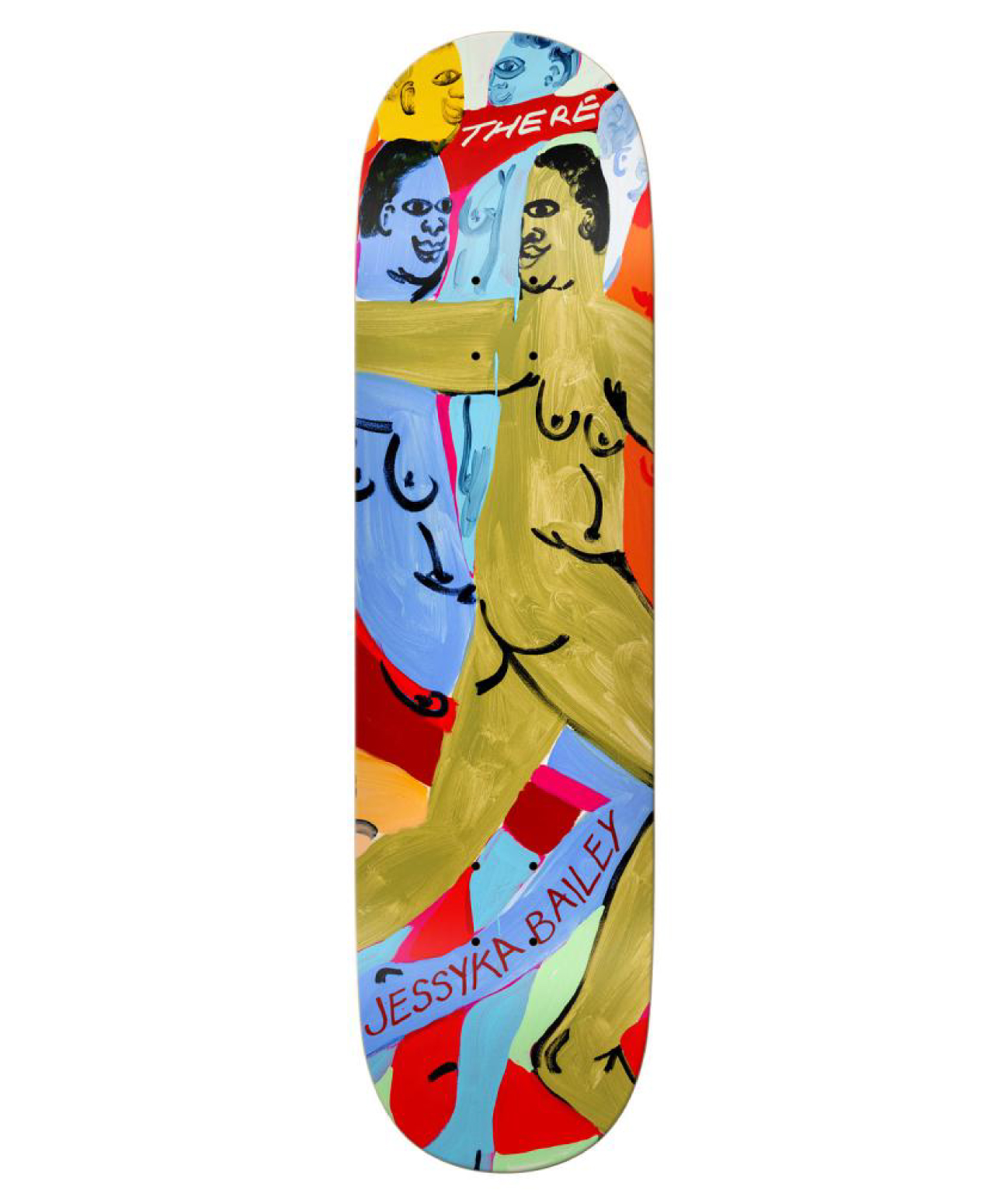 THERE JESSYKA IN UR FACE SKATE DECK 8.25 MULTI