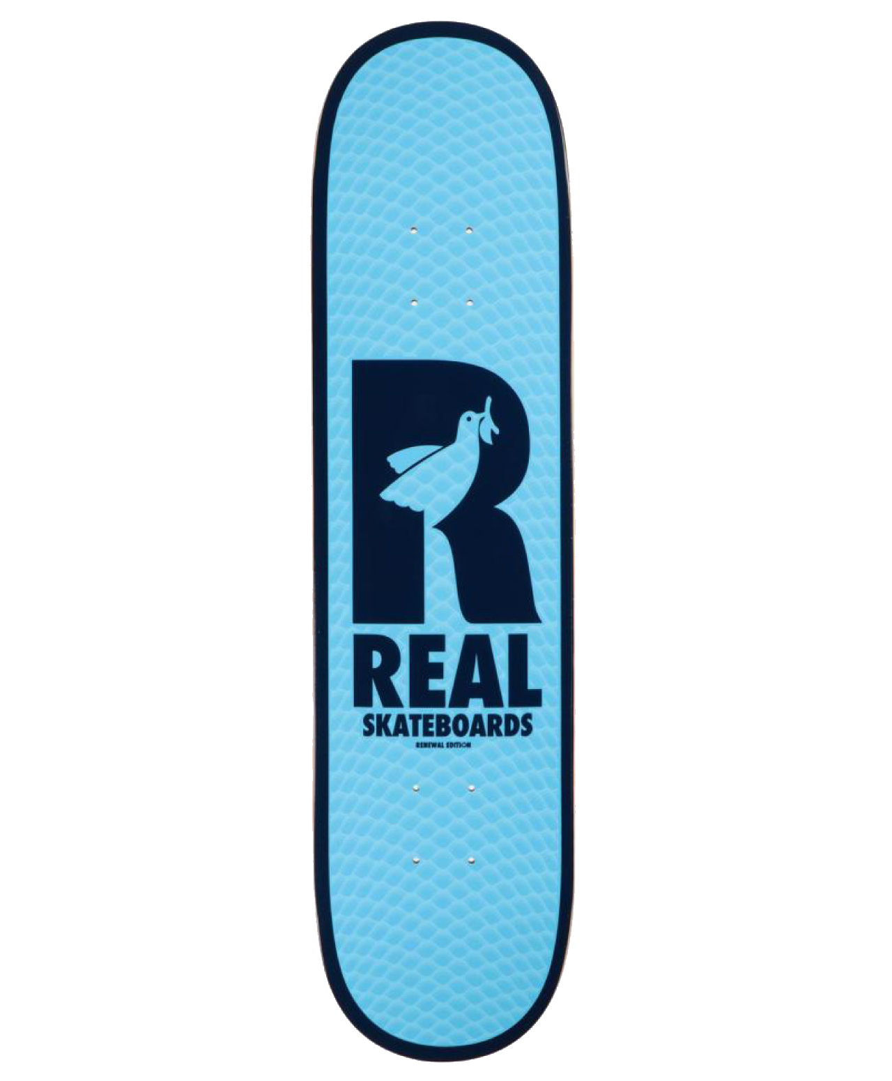 REAL RENEWAL DOVES PP SKATE DECK 7.75 BLUE