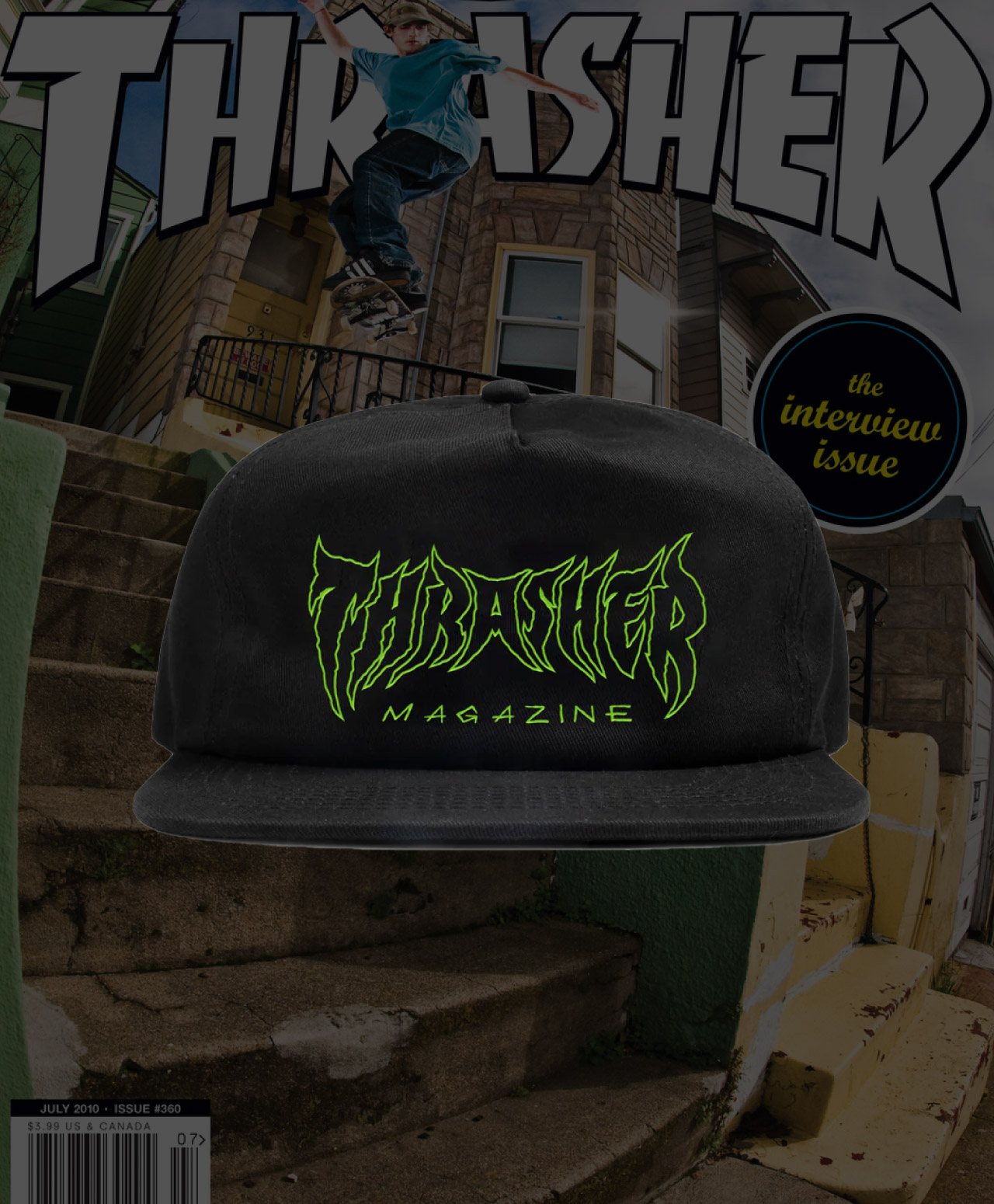 THRASHER METAL SNAPBACK BLACK