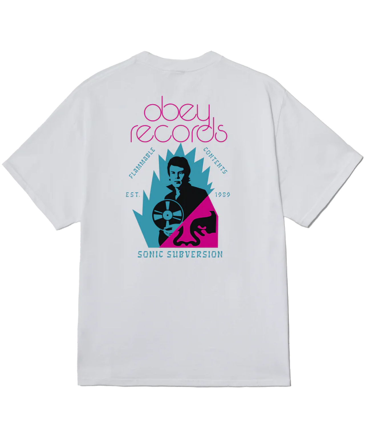 OBEY SONIC SUBVERSION TEE WHITE