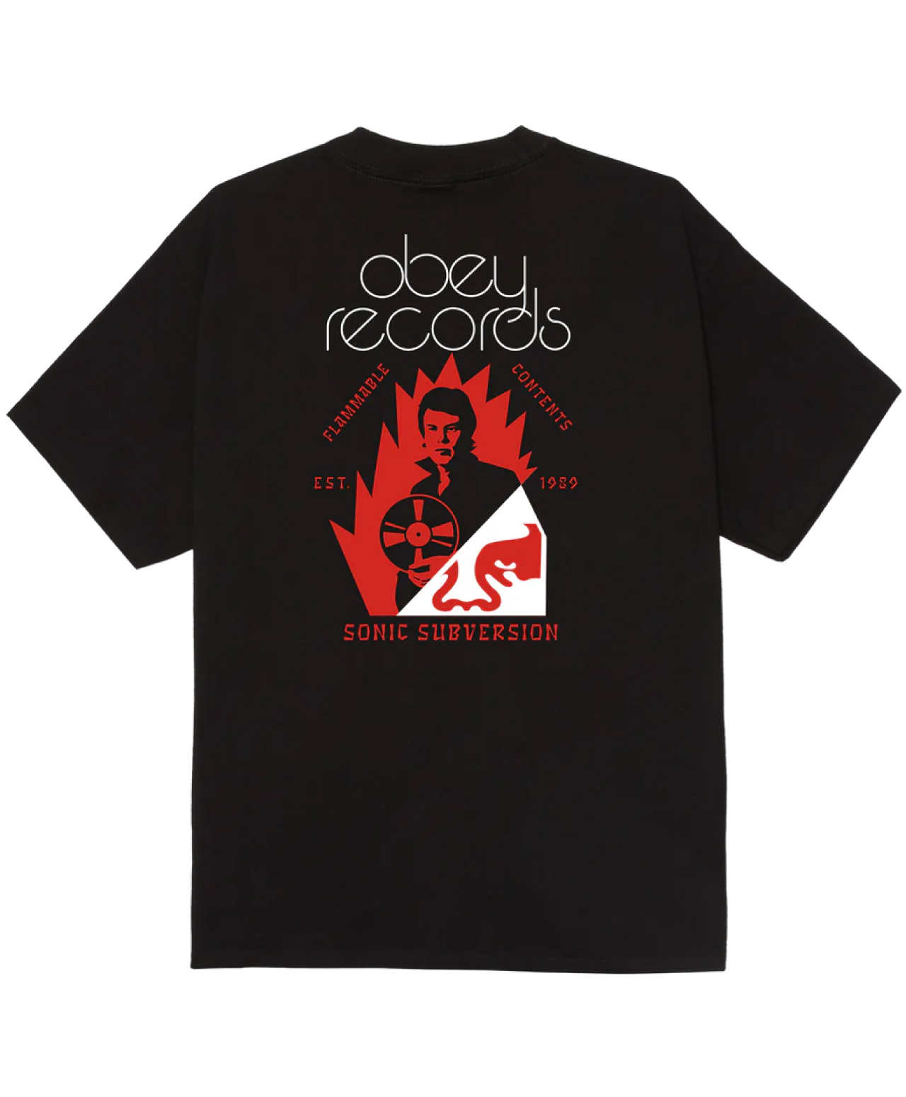 OBEY SONIC SUBVERSION TEE BLACK