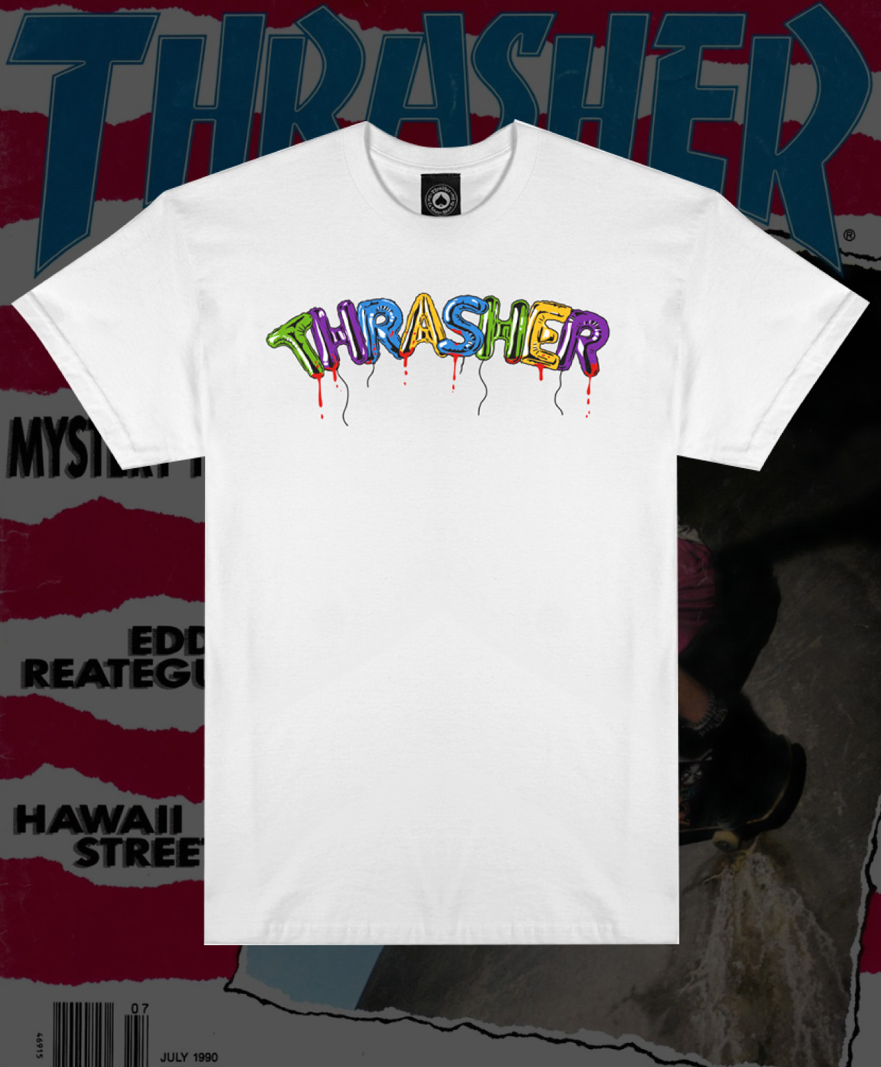 THRASHER BALLOONS TEE WHITE