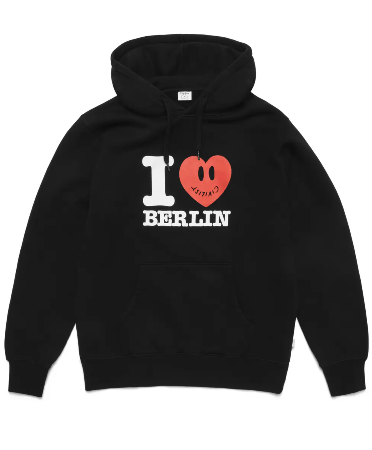 CIVILIST I LOVE HOOD BLACK