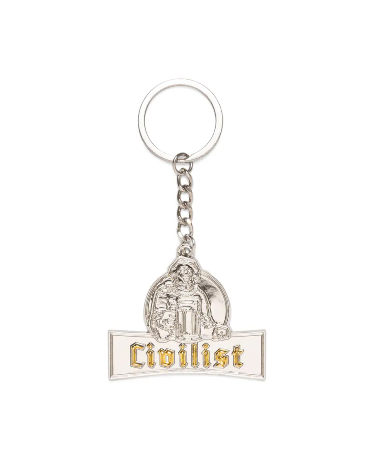 CIVILIST SCHULLE CHROME KEYCHAIN SILVER