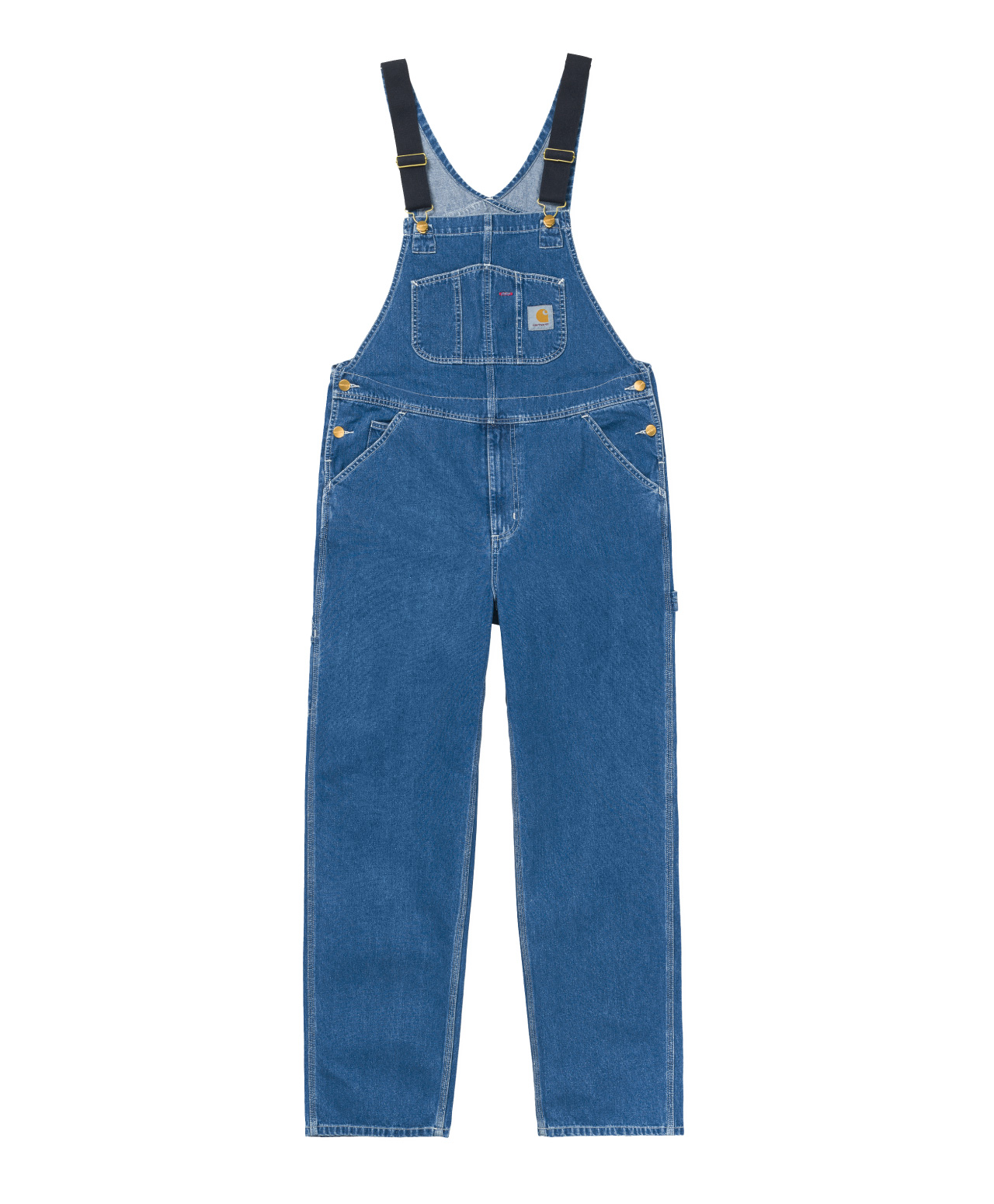 CARHARTT WIP BIB OVERALL BLUE STONE WASHED