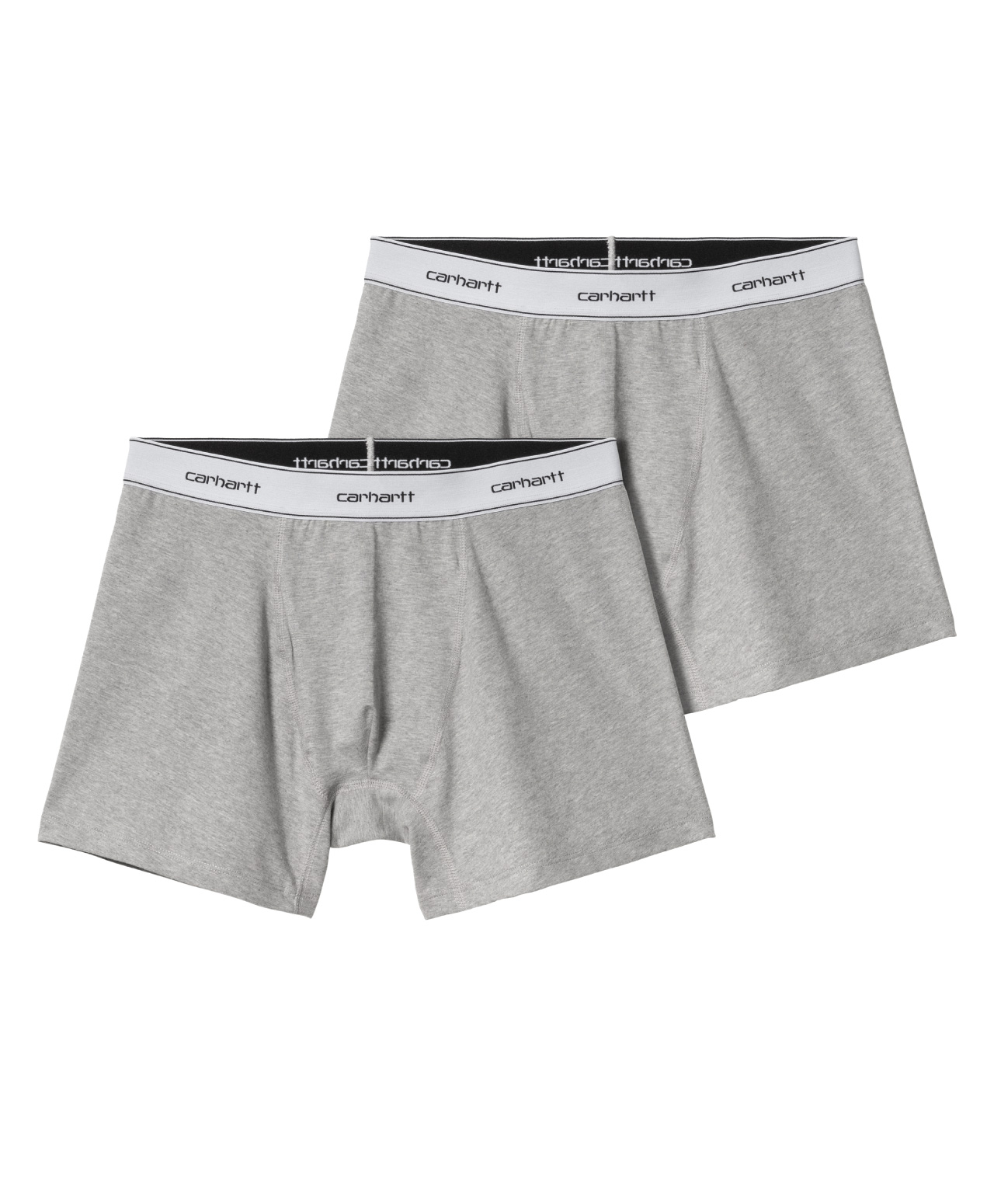 CARHARTT WIP COTTON TRUNKS 2-PACK GREY HEATHER
