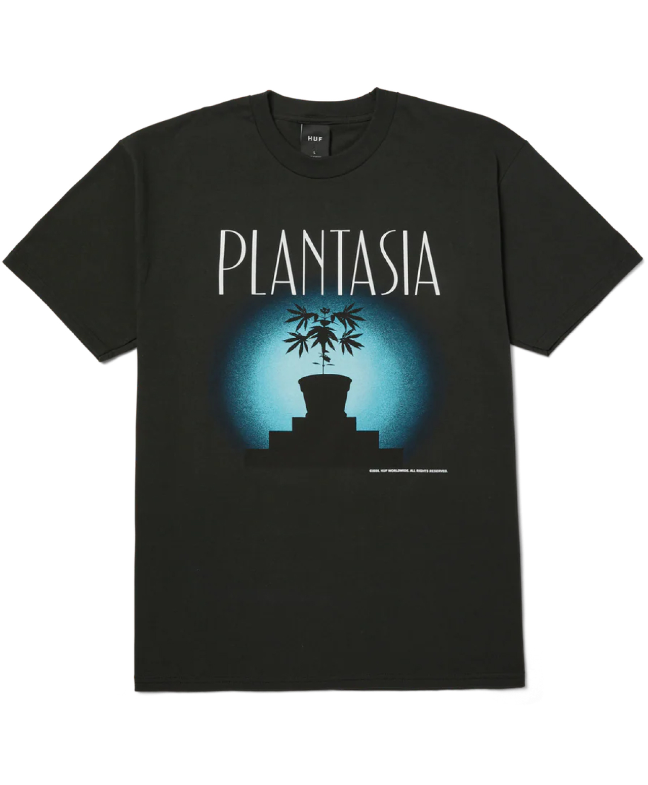 HUF PLANTASIA TEE VINTAGE BLACK