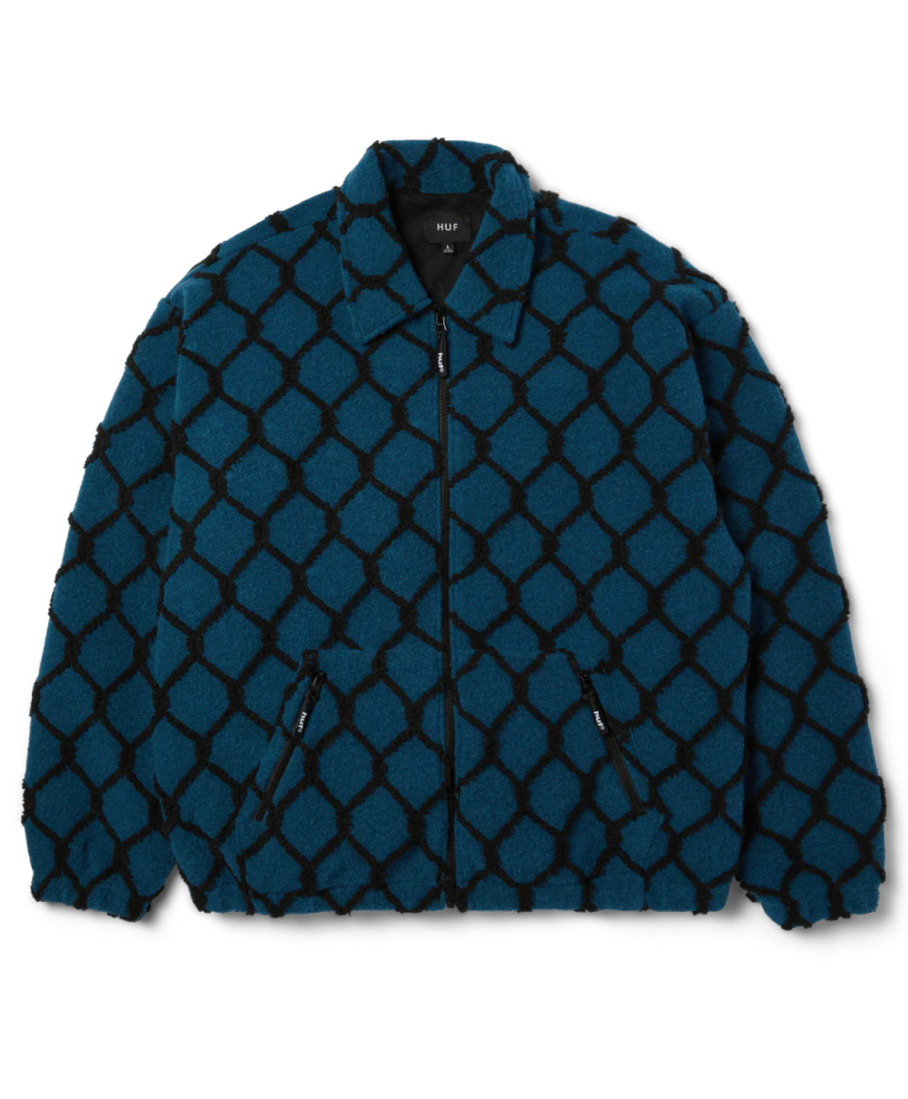 HUF BREAKTHROUGH HIGH PILE JACKET MARINE BLUE