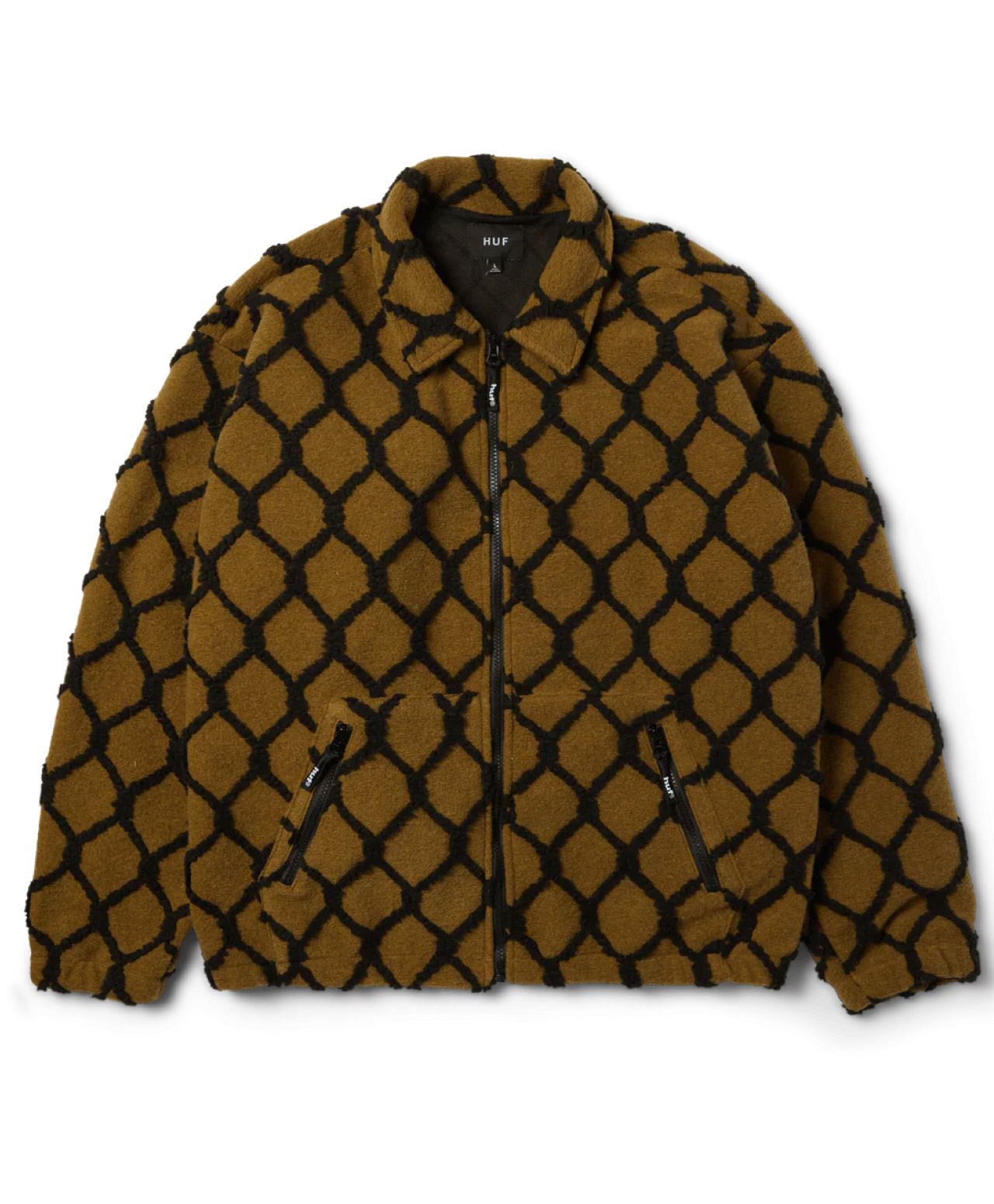 HUF BREAKTHROUGH HIGH PILE JACKET MOSS