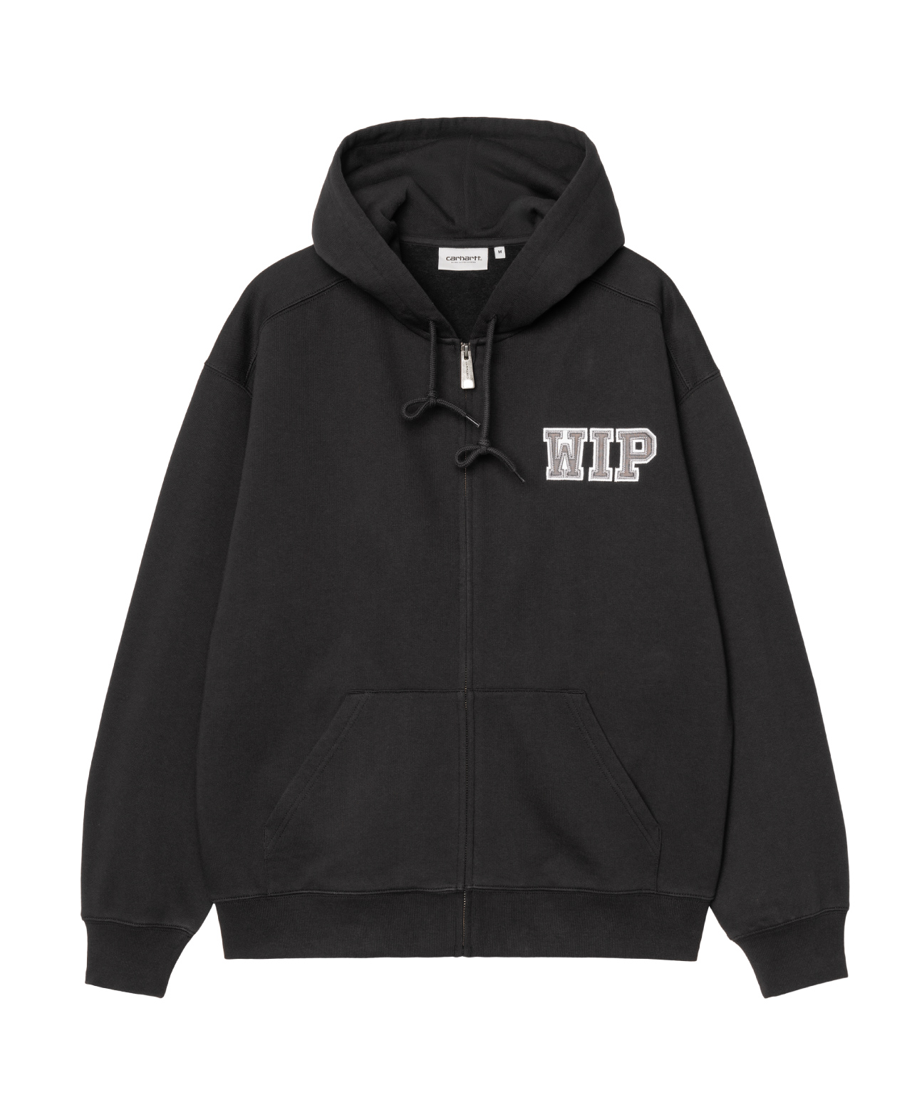 CARHARTT WIP HOODED MINI WIP JACKET BLACK STONE WASHED