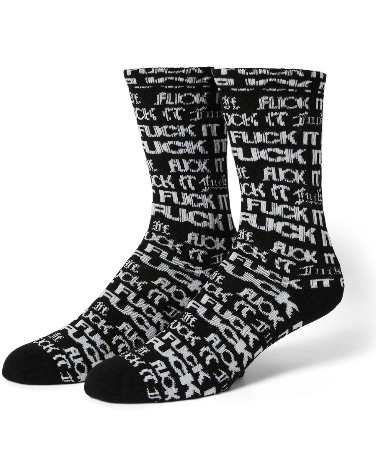 HUF FUCK IT FLYER SOCKS BLACK