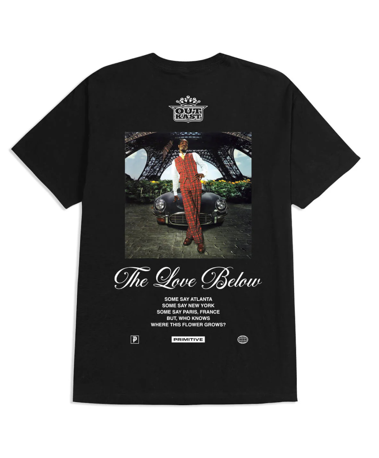PRIMITIVE X OUTKAST REGAL TEE BLACK