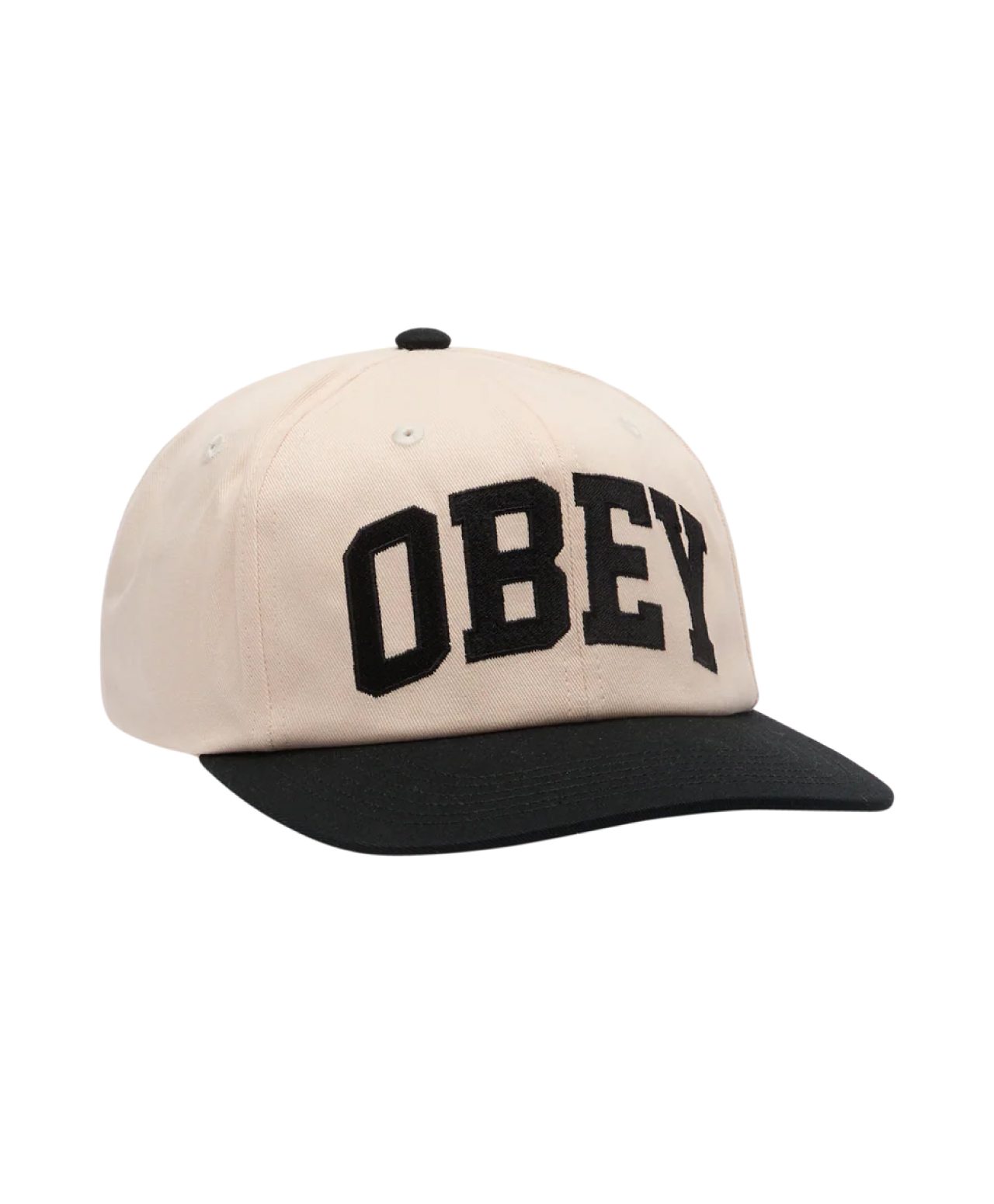 OBEY COLLEGIATE 6 PANEL STRAPBACK BLACK/MULTI