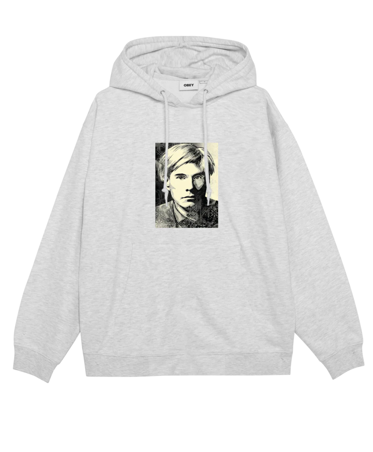 OBEY WARHOL HOOD HEATHER GREY