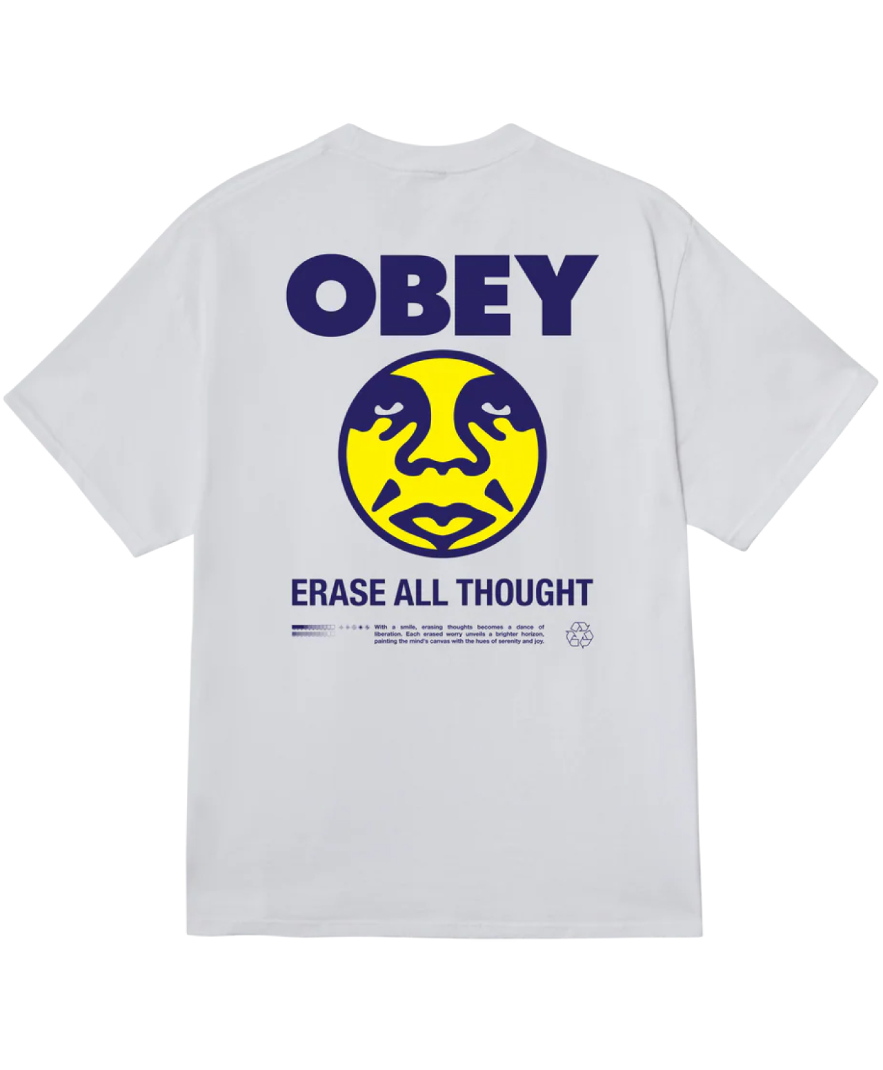 OBEY ERASE ALL THOUGHT TEE WHITE