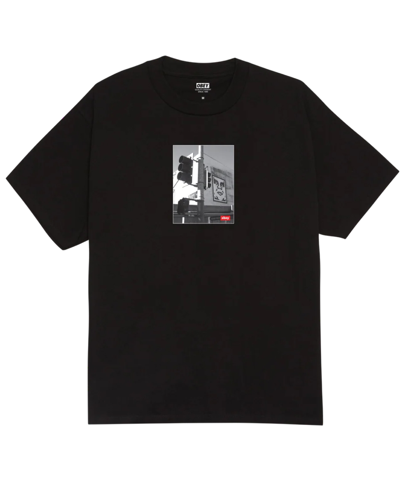OBEY LOS ANGELES PHOTO TEE BLACK