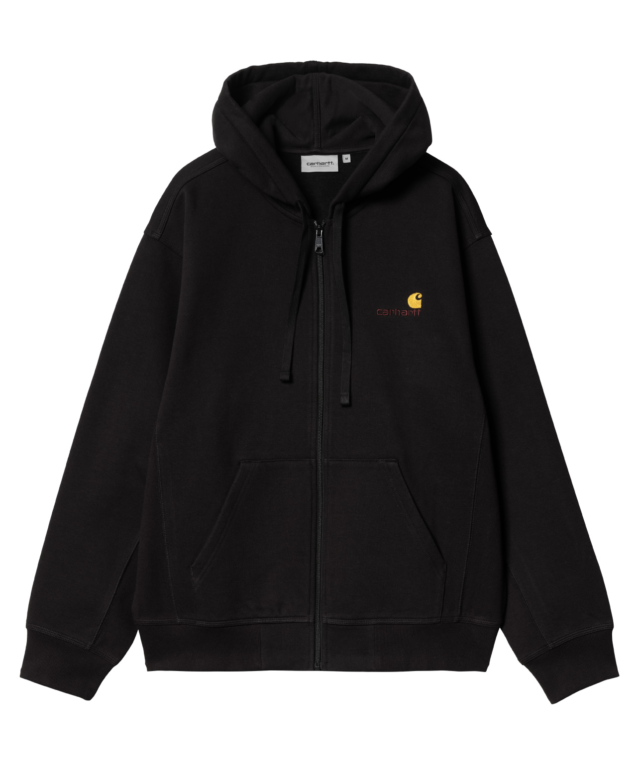 CARHARTT WIP HOODED AMERICAN SCRIPT JACKET BLACK