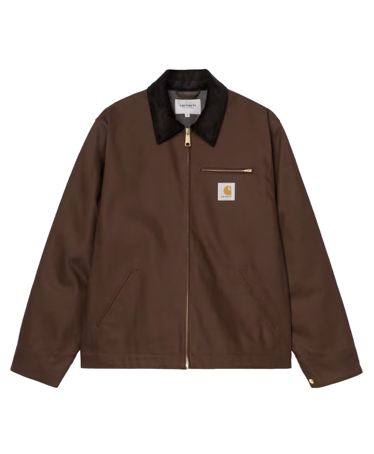 CARHARTT WIP DETROIT JACKET TOBACCO/BLACK RIGID