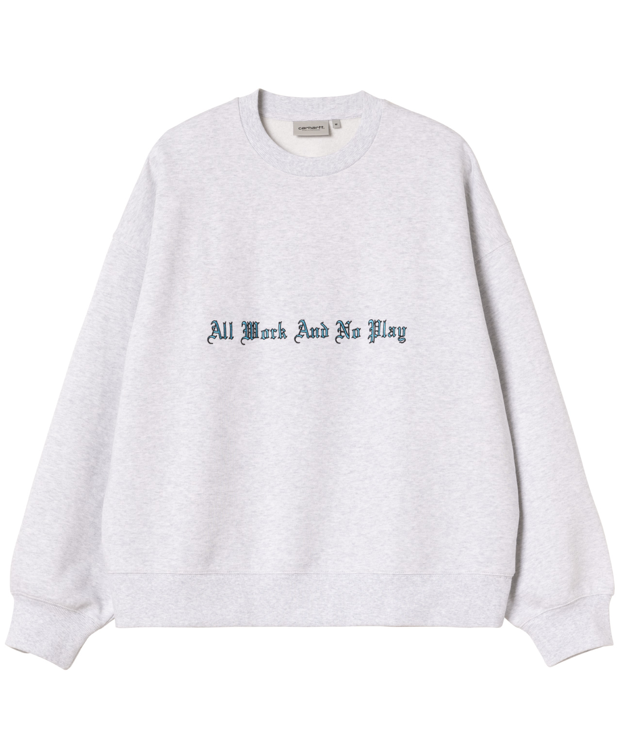 CARHARTT WIP NO PLAY CREW ASH HEATHER